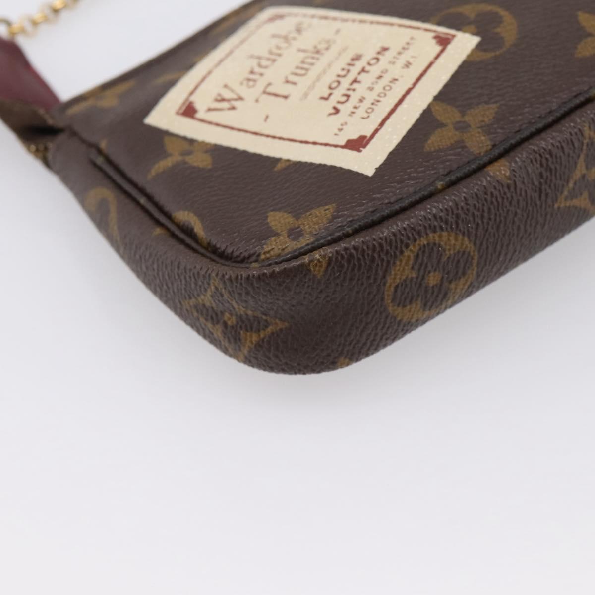 LOUIS VUITTON Label Collection Mini Pochette Accessoires M63798 LV Auth bs36887
