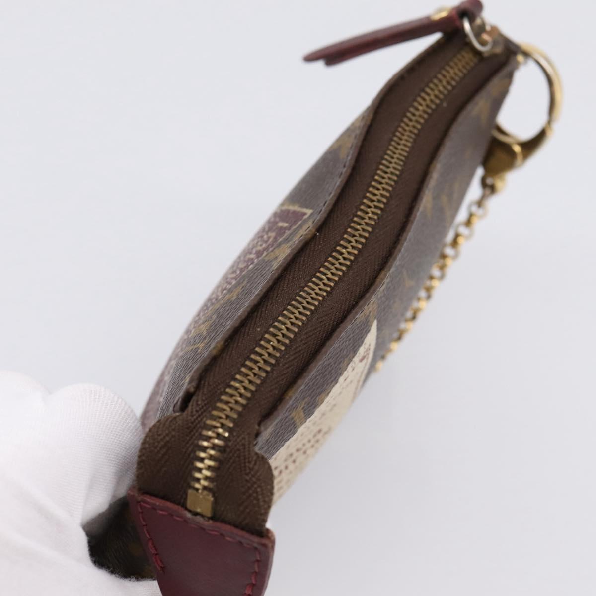 LOUIS VUITTON Label Collection Mini Pochette Accessoires M63798 LV Auth bs36887