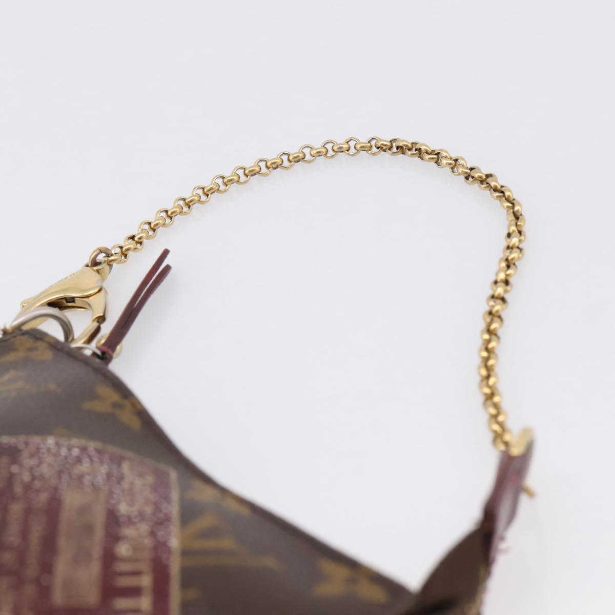LOUIS VUITTON Label Collection Mini Pochette Accessoires M63798 LV Auth bs36887