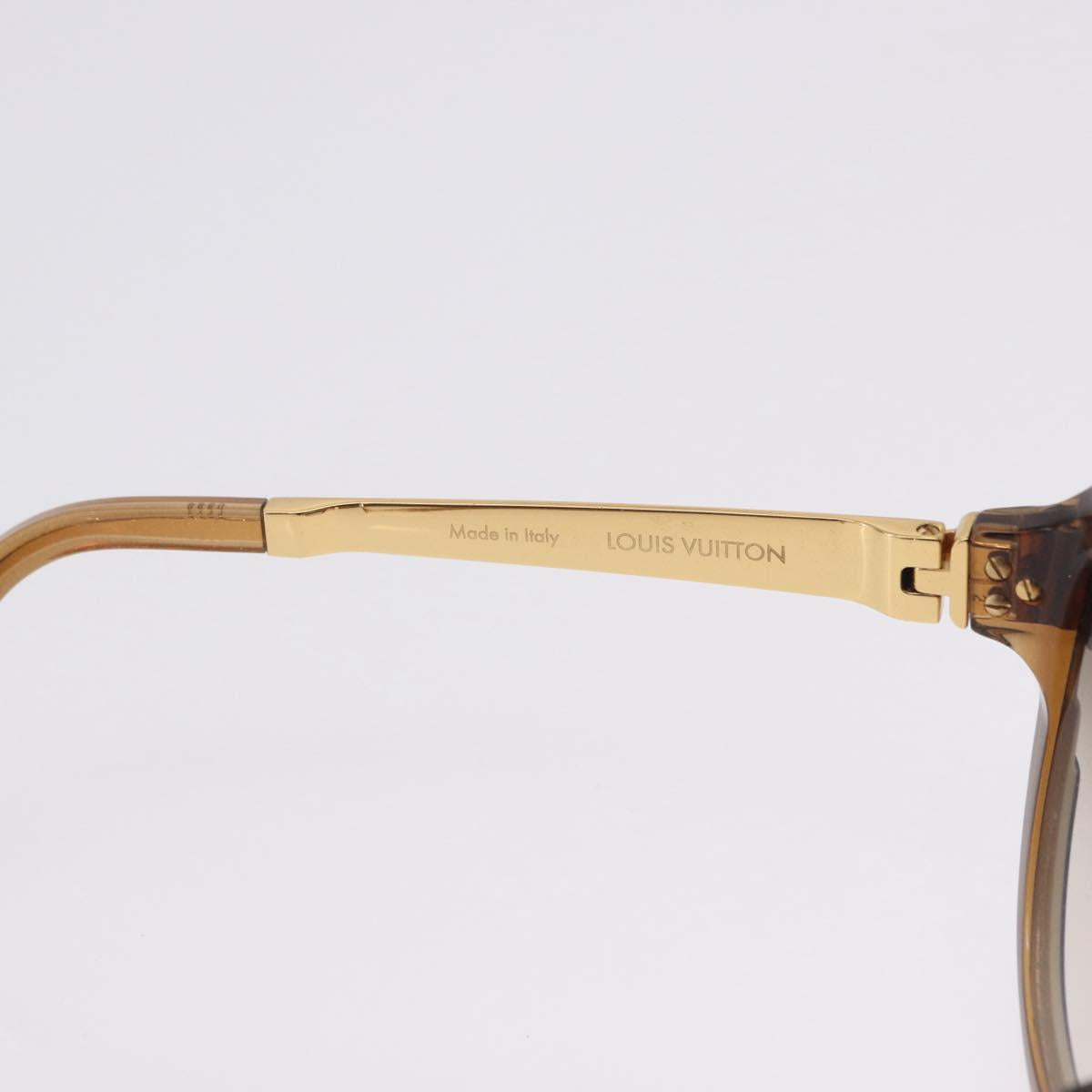 LOUIS VUITTON Petit Spson Cateye Sunglasses plastic Gold Z0487E LV Auth bs36891