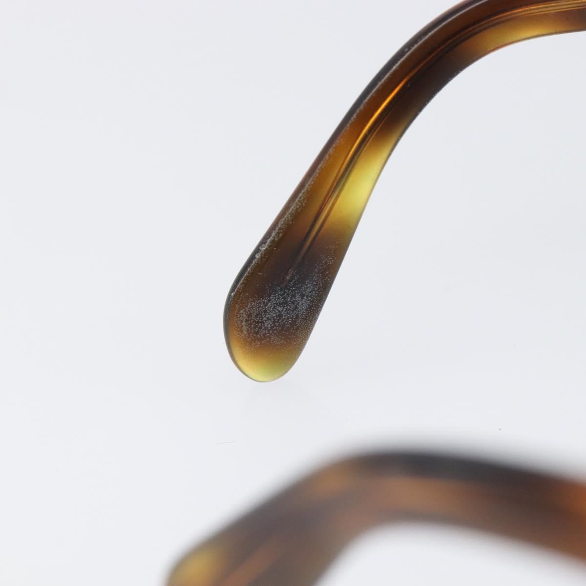 CHANEL Sunglasses Plastic Brown Gold CC Auth bs36894
