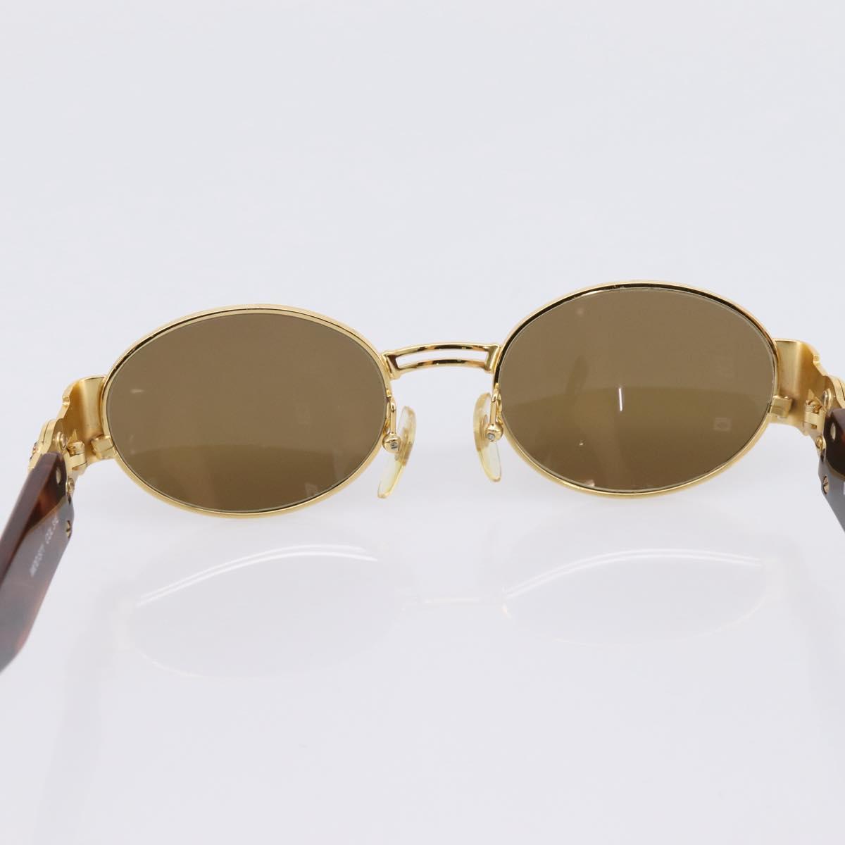 Gianni Versace Sunglasses Plastic Brown Gold Auth bs36896