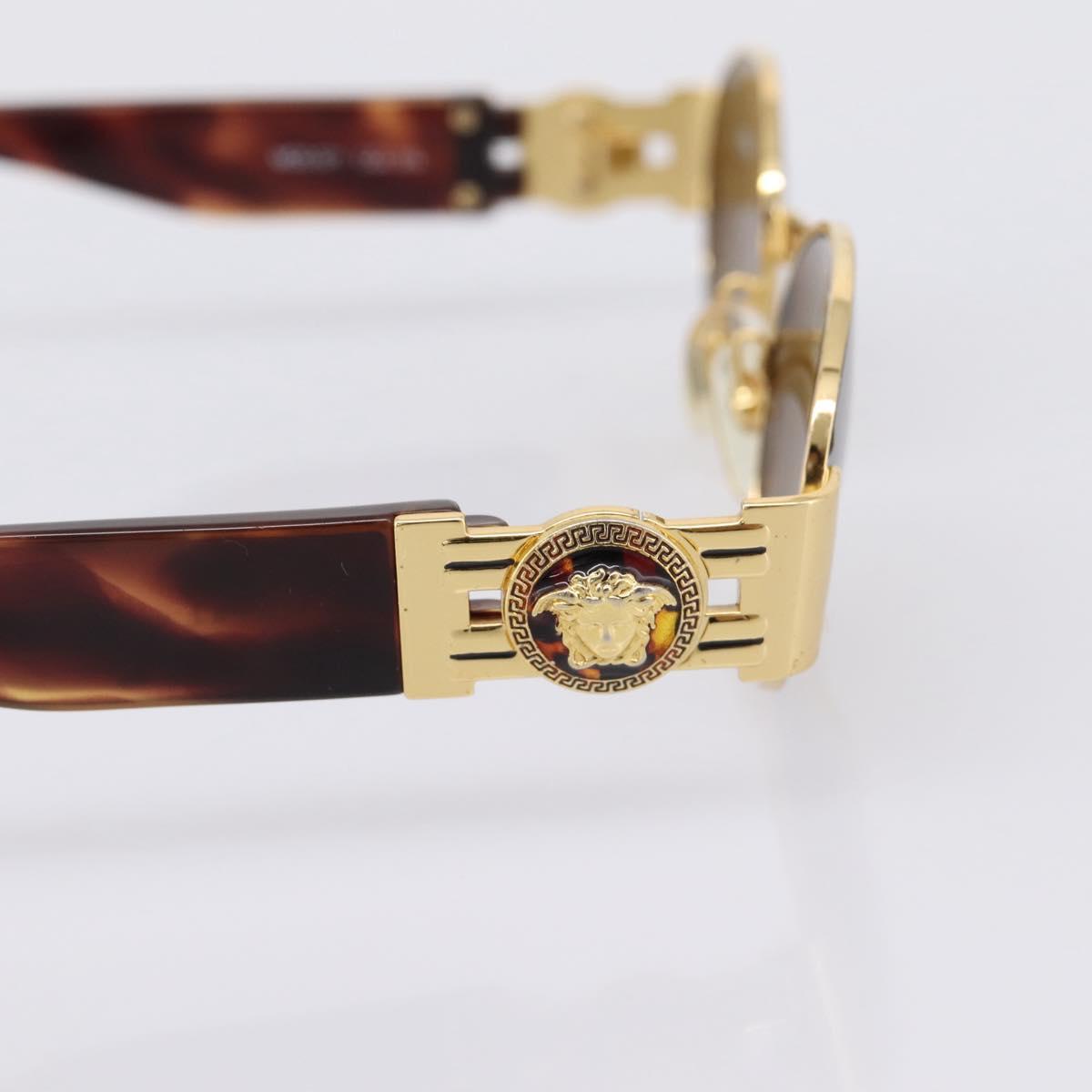 Gianni Versace Sunglasses Plastic Brown Gold Auth bs36896