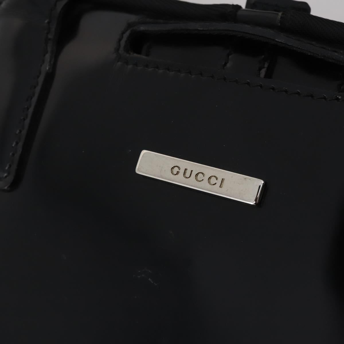 GUCCI Garment Cover Nylon Black Silver Auth bs36902