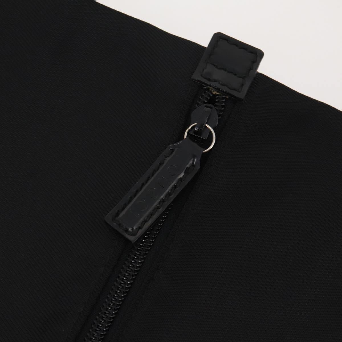 GUCCI Garment Cover Nylon Black Silver Auth bs36902