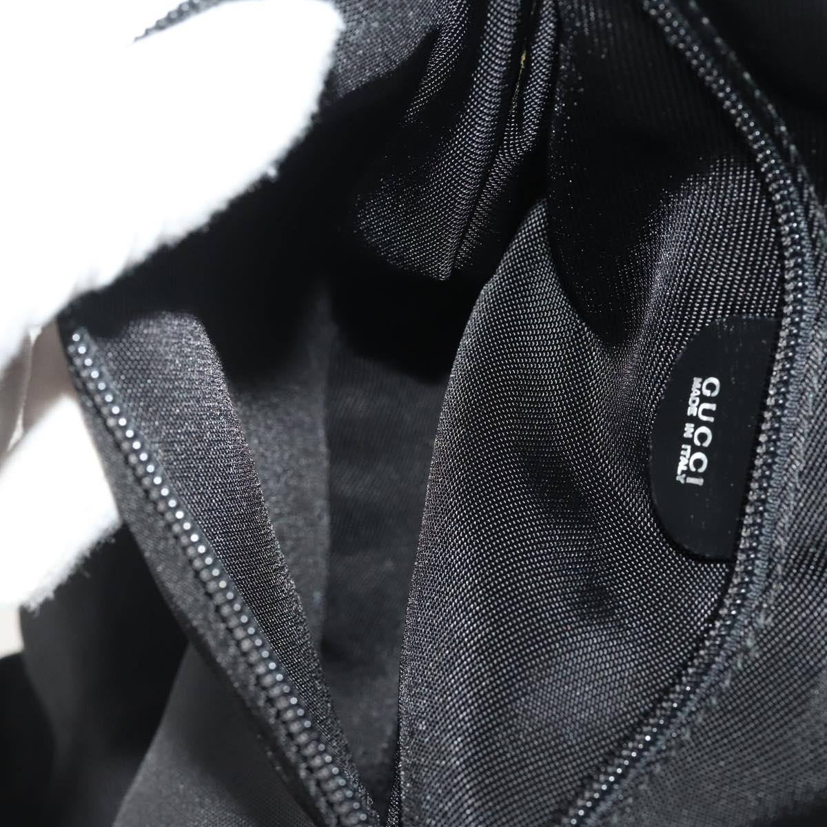 GUCCI Garment Cover Nylon Black Silver Auth bs36902