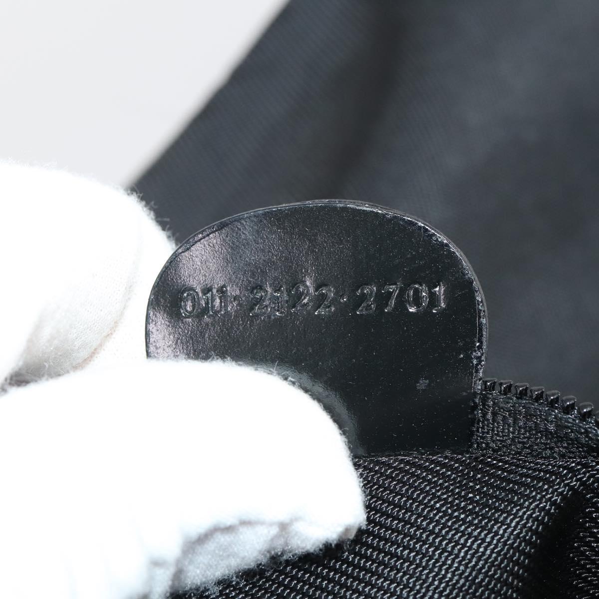 GUCCI Garment Cover Nylon Black Silver Auth bs36902