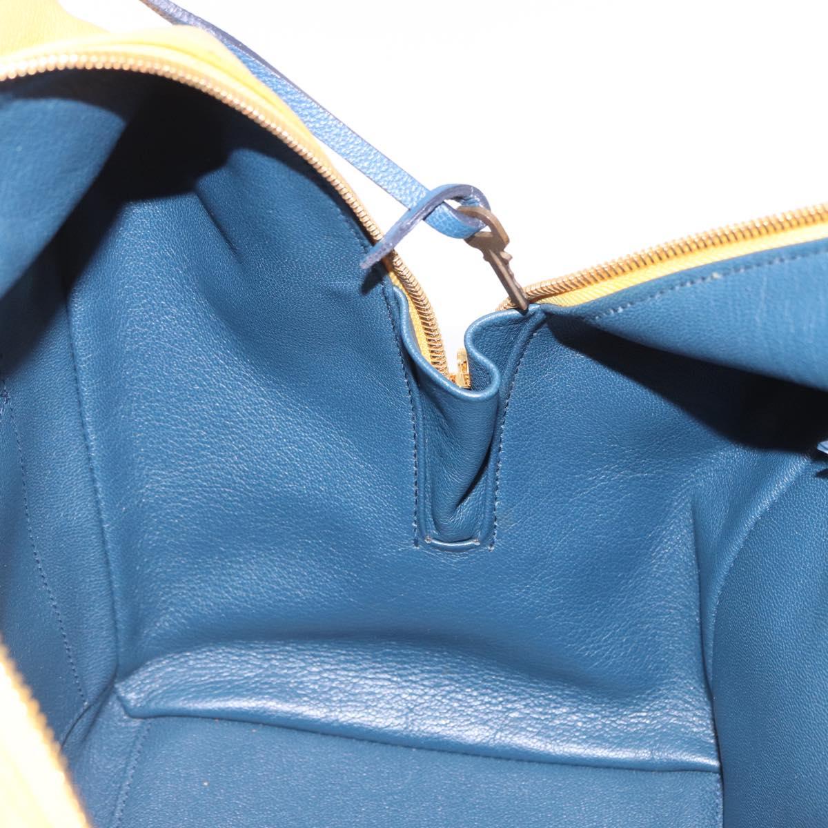 LOUIS VUITTON Miralis Haute Maroquinerie Hand Bag Leather Blue LV Auth bs36904