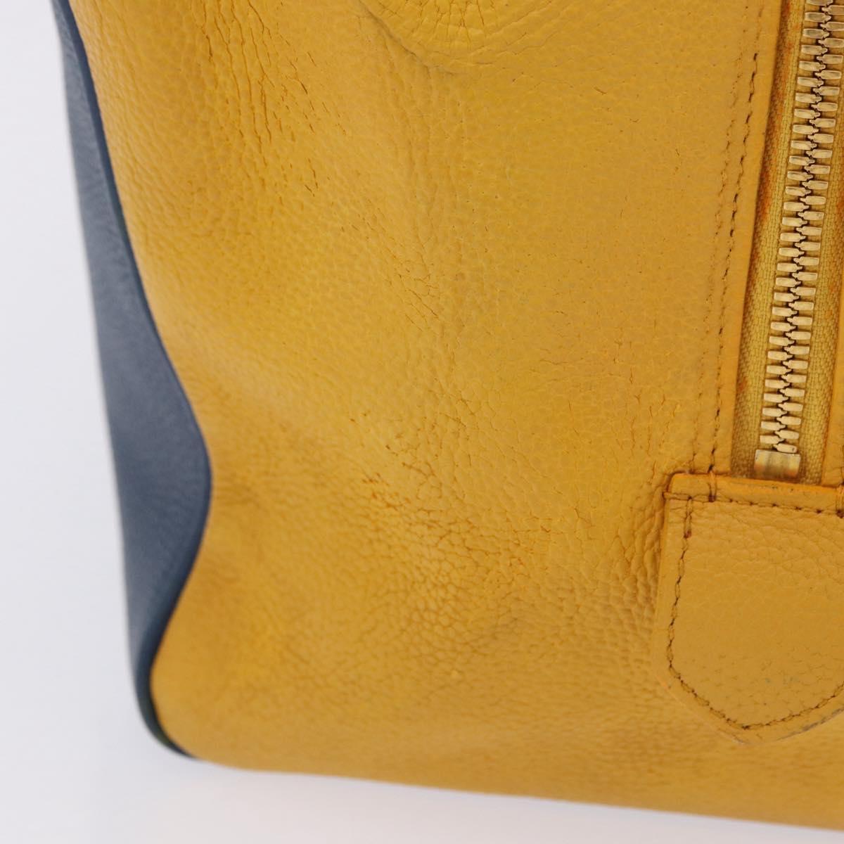 LOUIS VUITTON Miralis Haute Maroquinerie Hand Bag Leather Blue LV Auth bs36904