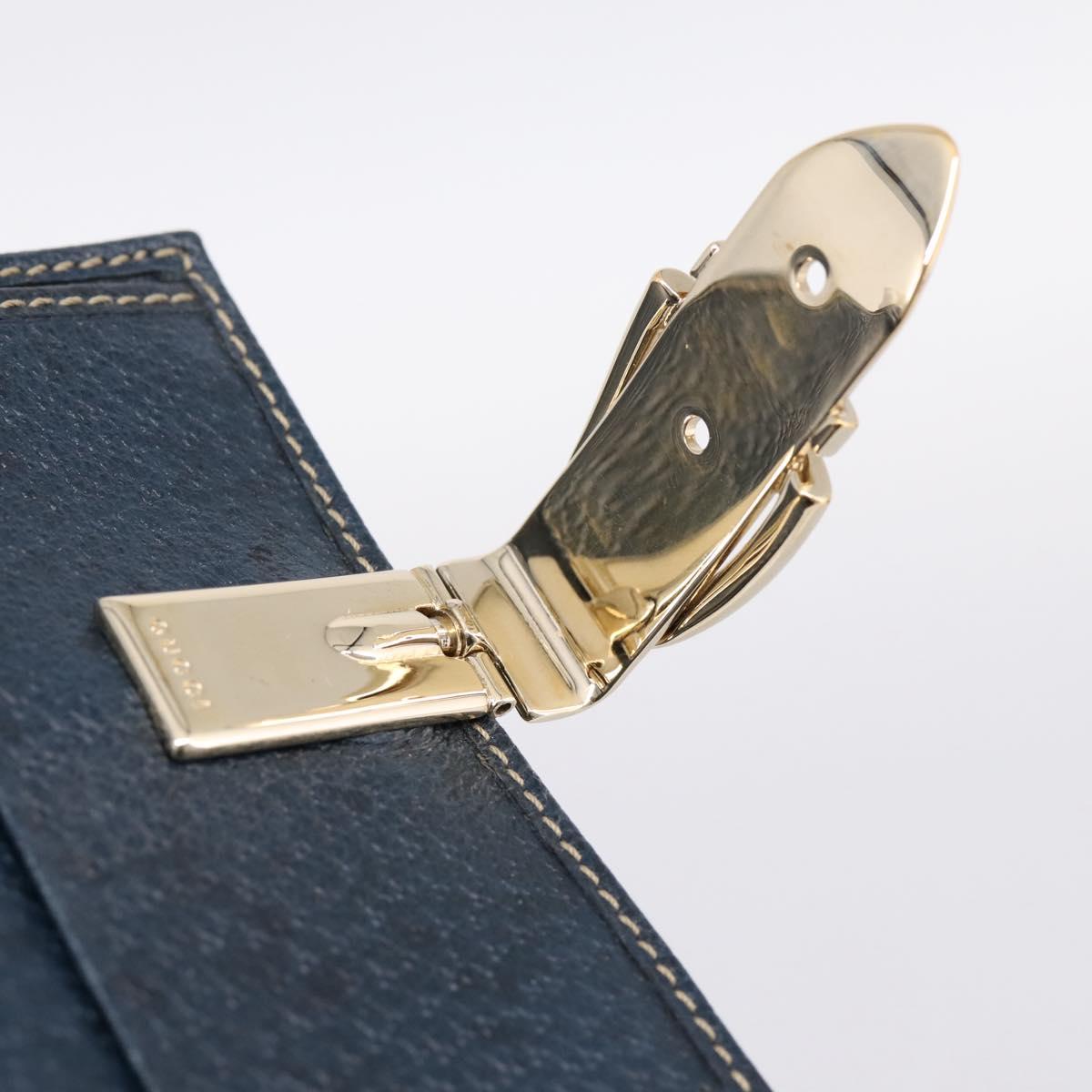 GUCCI Bifold Wallet Canvas Beige Gold Auth bs36910A