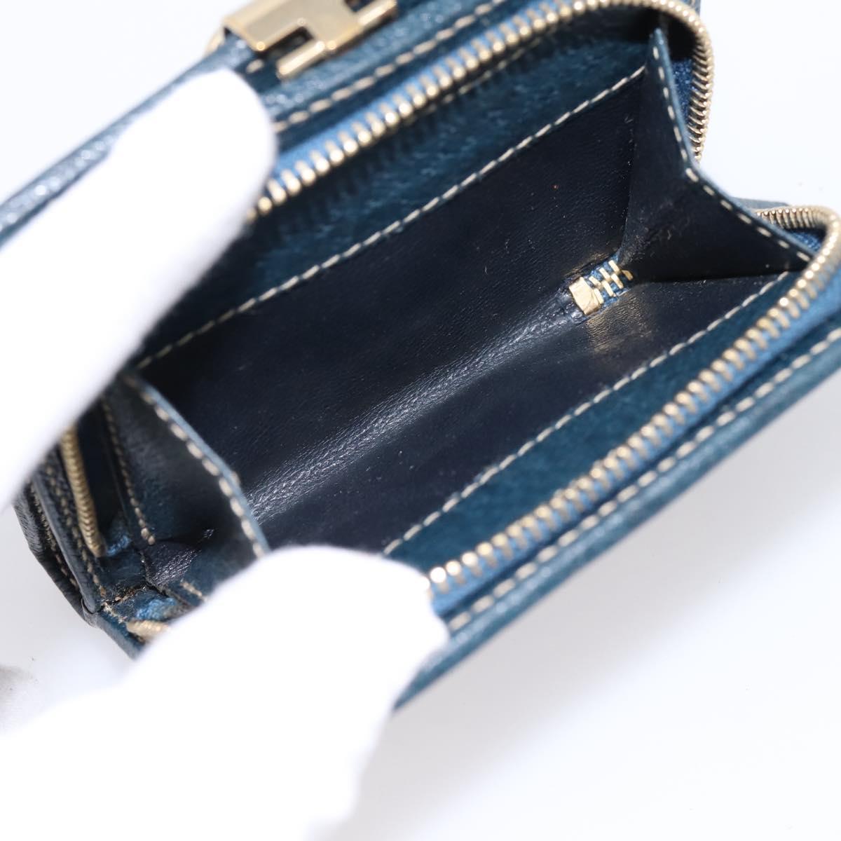 GUCCI Bifold Wallet Canvas Beige Gold Auth bs36910A