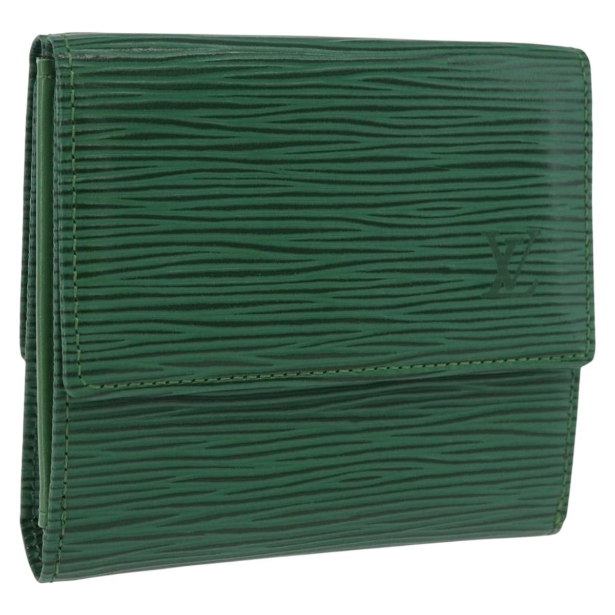 LOUIS VUITTON Epi Porte Monnaie Bier Cartes Crdit Green M63484 LV Auth bs36911A