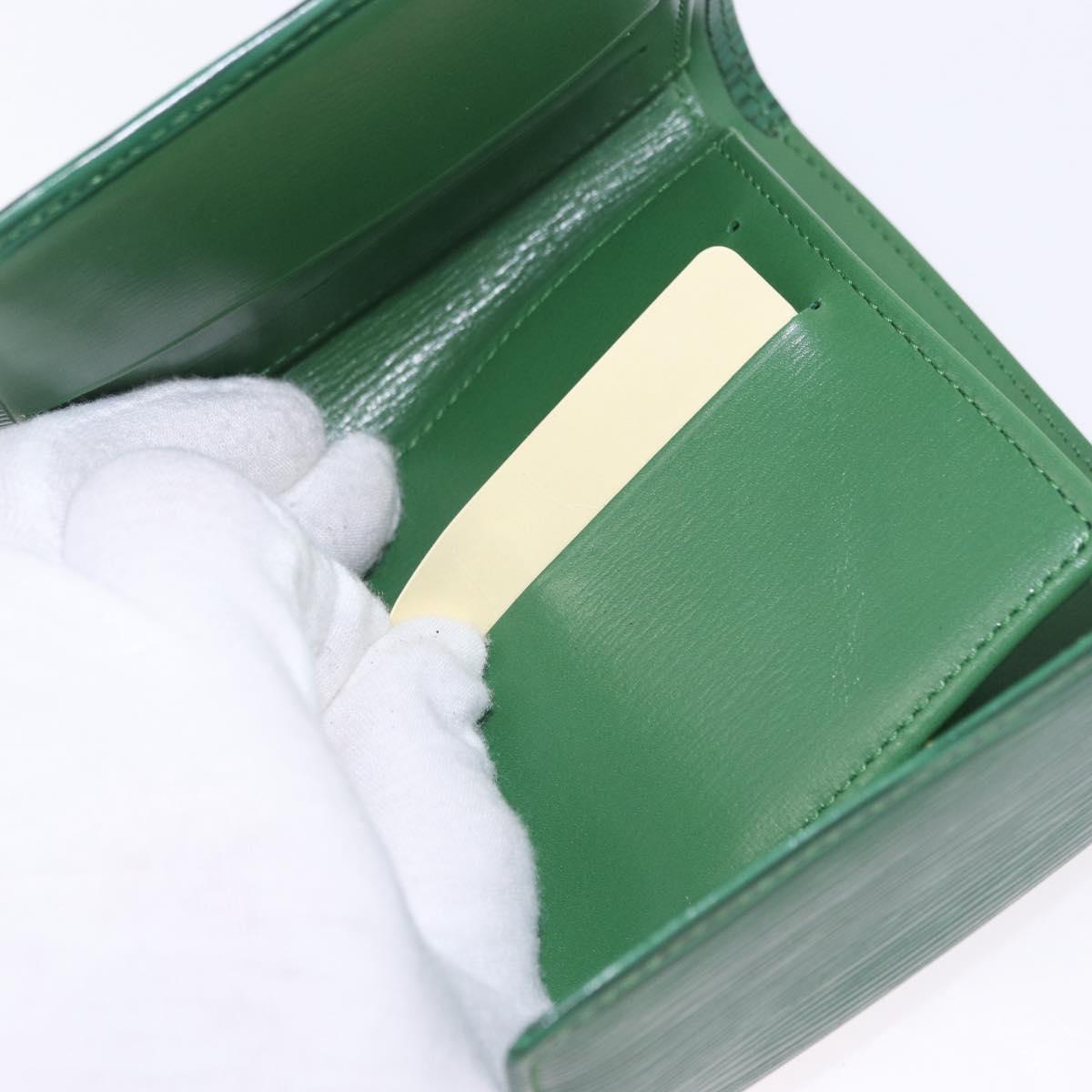 LOUIS VUITTON Epi Porte Monnaie Bier Cartes Crdit Green M63484 LV Auth bs36911A