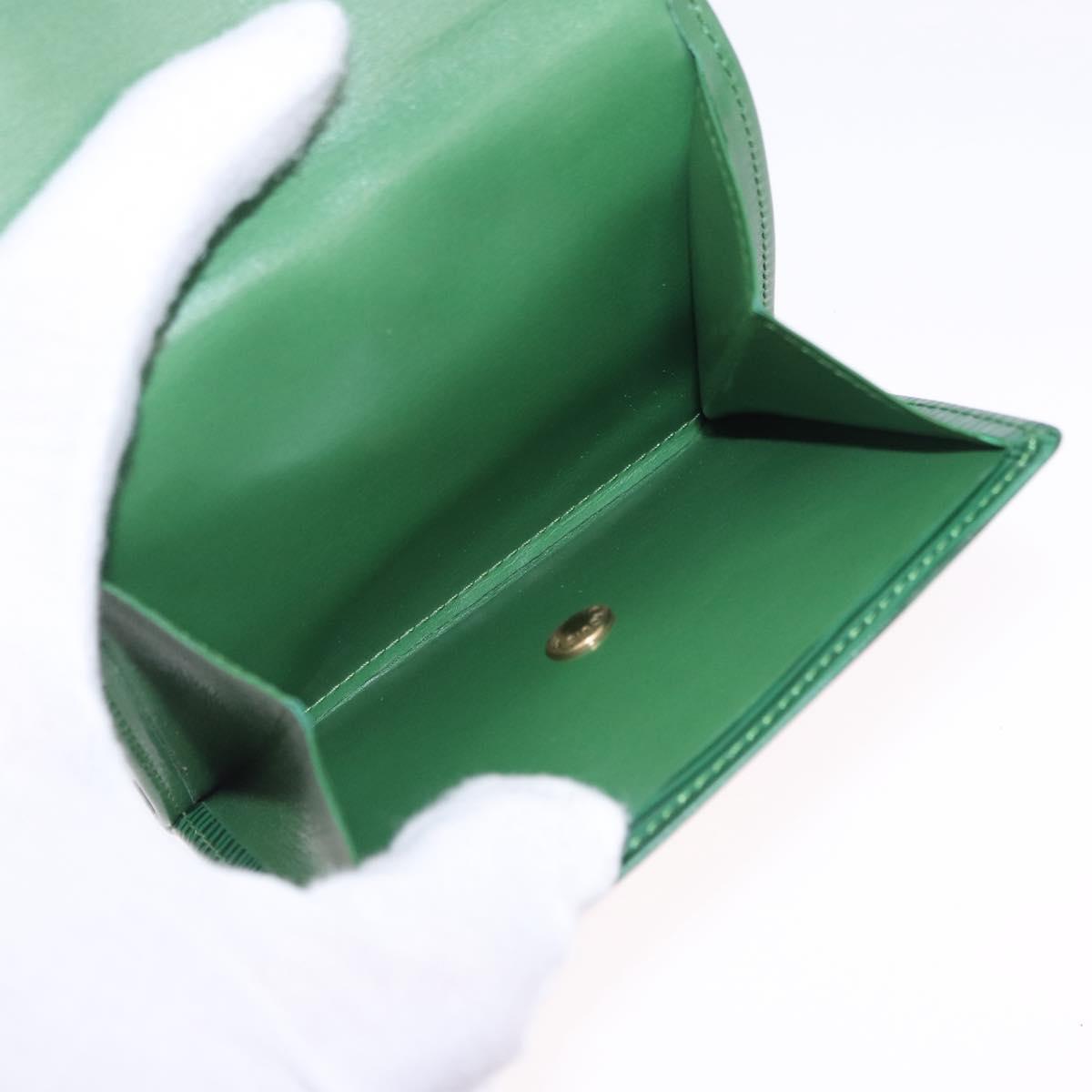 LOUIS VUITTON Epi Porte Monnaie Bier Cartes Crdit Green M63484 LV Auth bs36911A