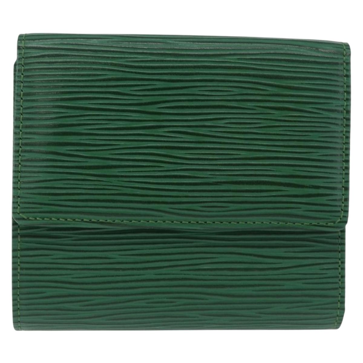 LOUIS VUITTON Epi Porte Monnaie Bier Cartes Crdit Green M63484 LV Auth bs36911A