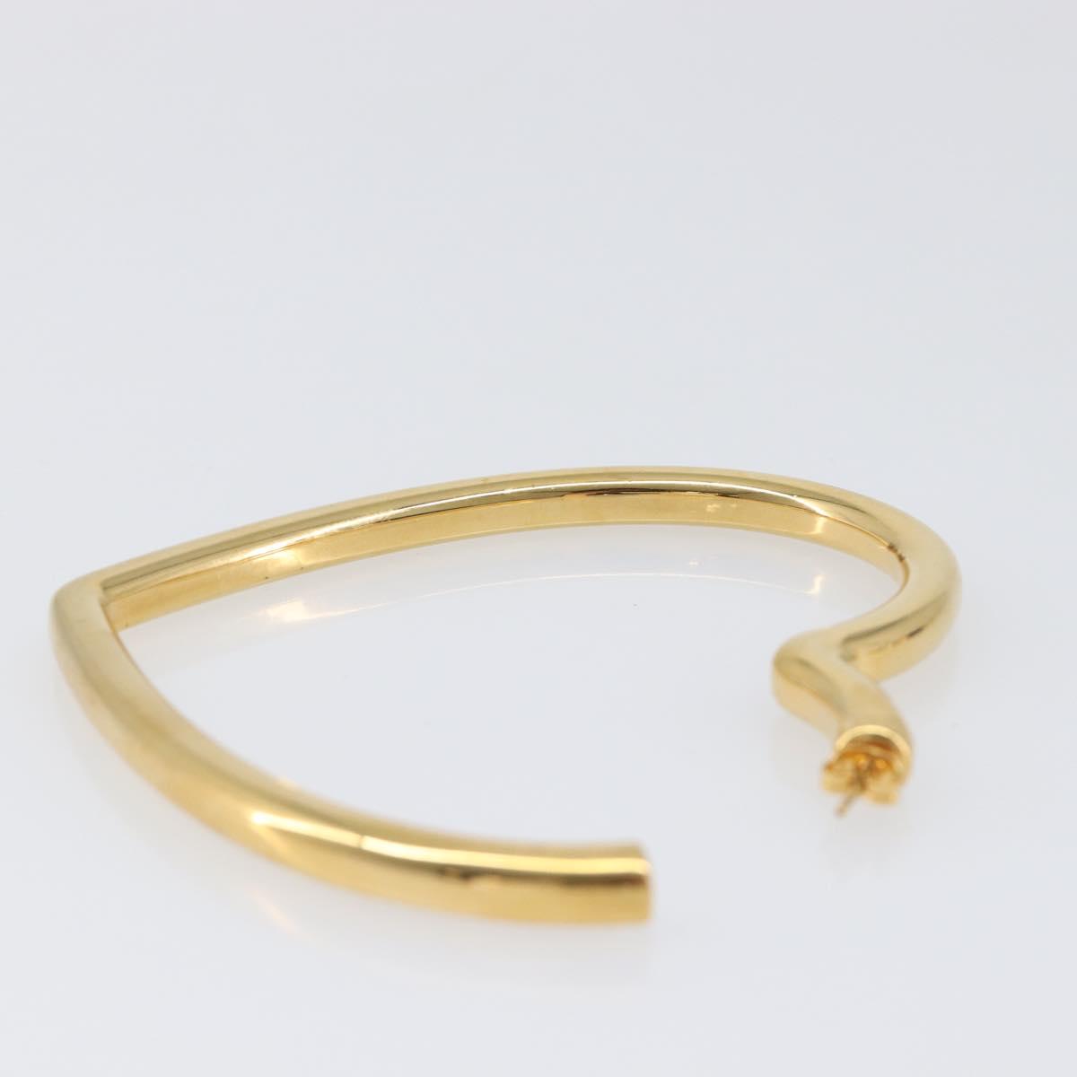 BALENCIAGA Heart Pierce Metal Gold Tone Auth bs36916