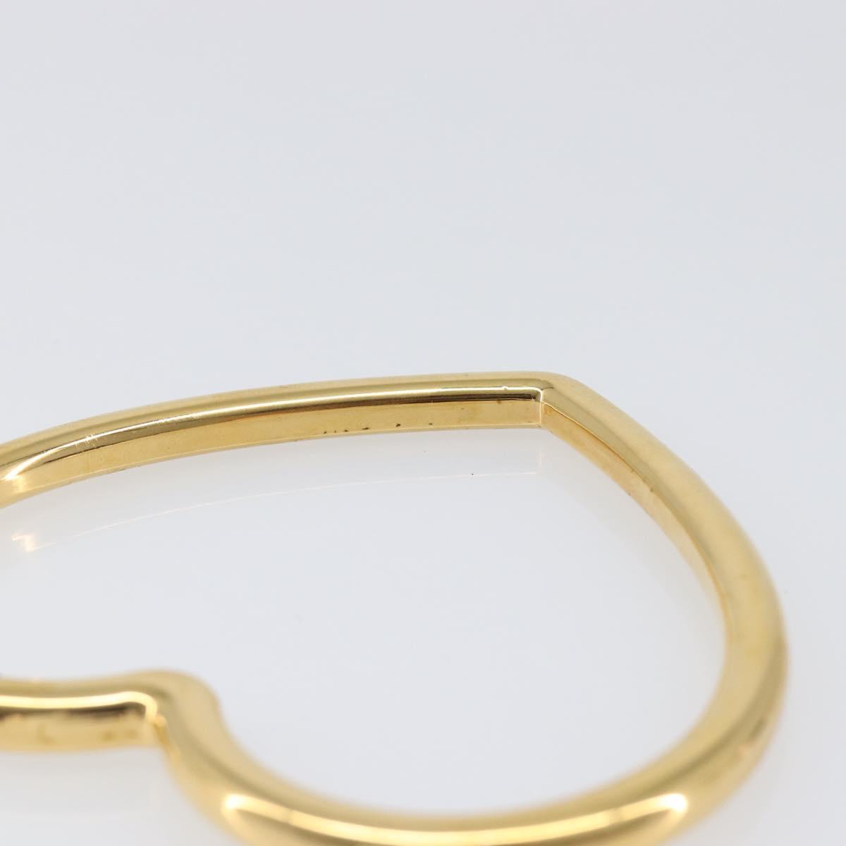BALENCIAGA Heart Pierce Metal Gold Tone Auth bs36916