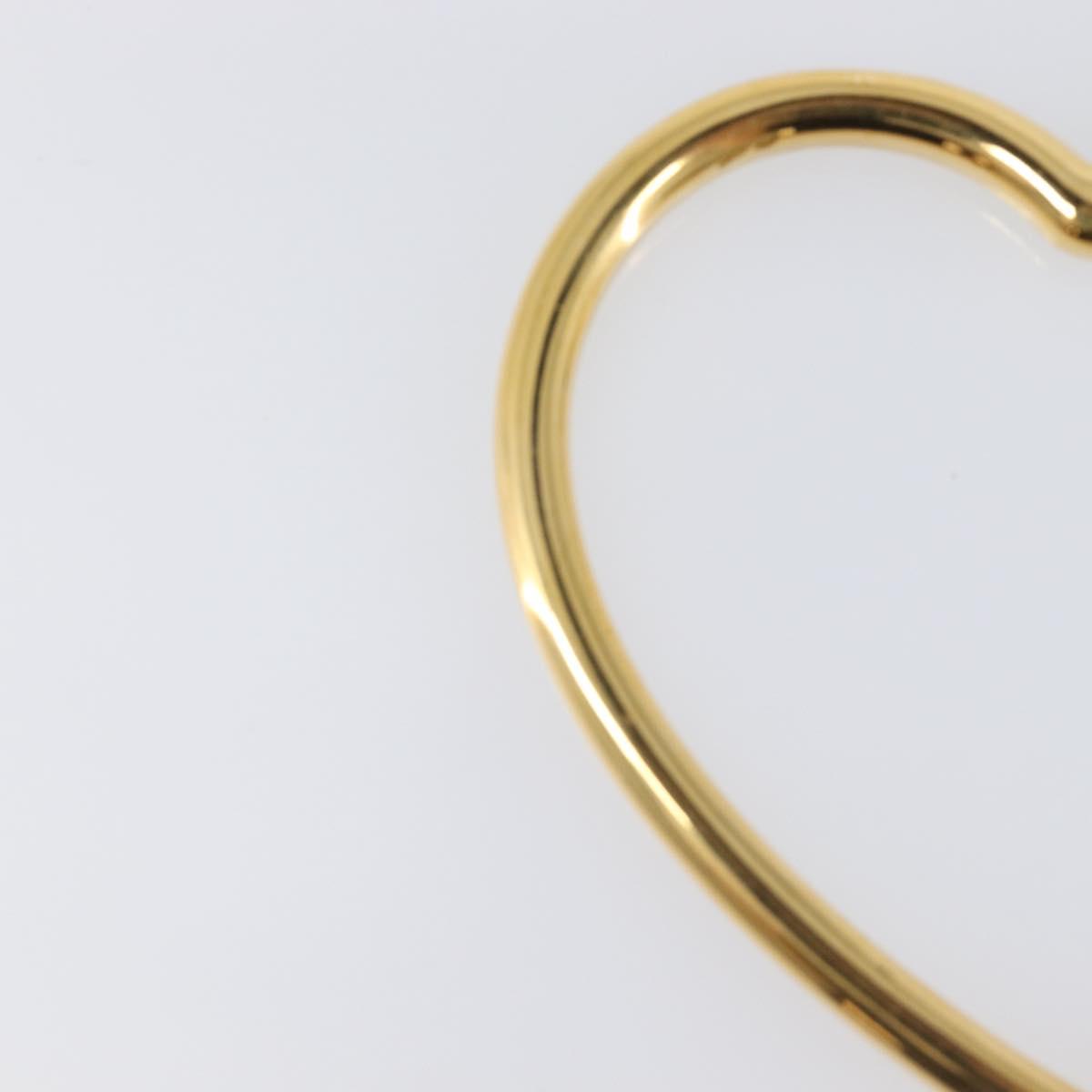 BALENCIAGA Heart Pierce Metal Gold Tone Auth bs36916