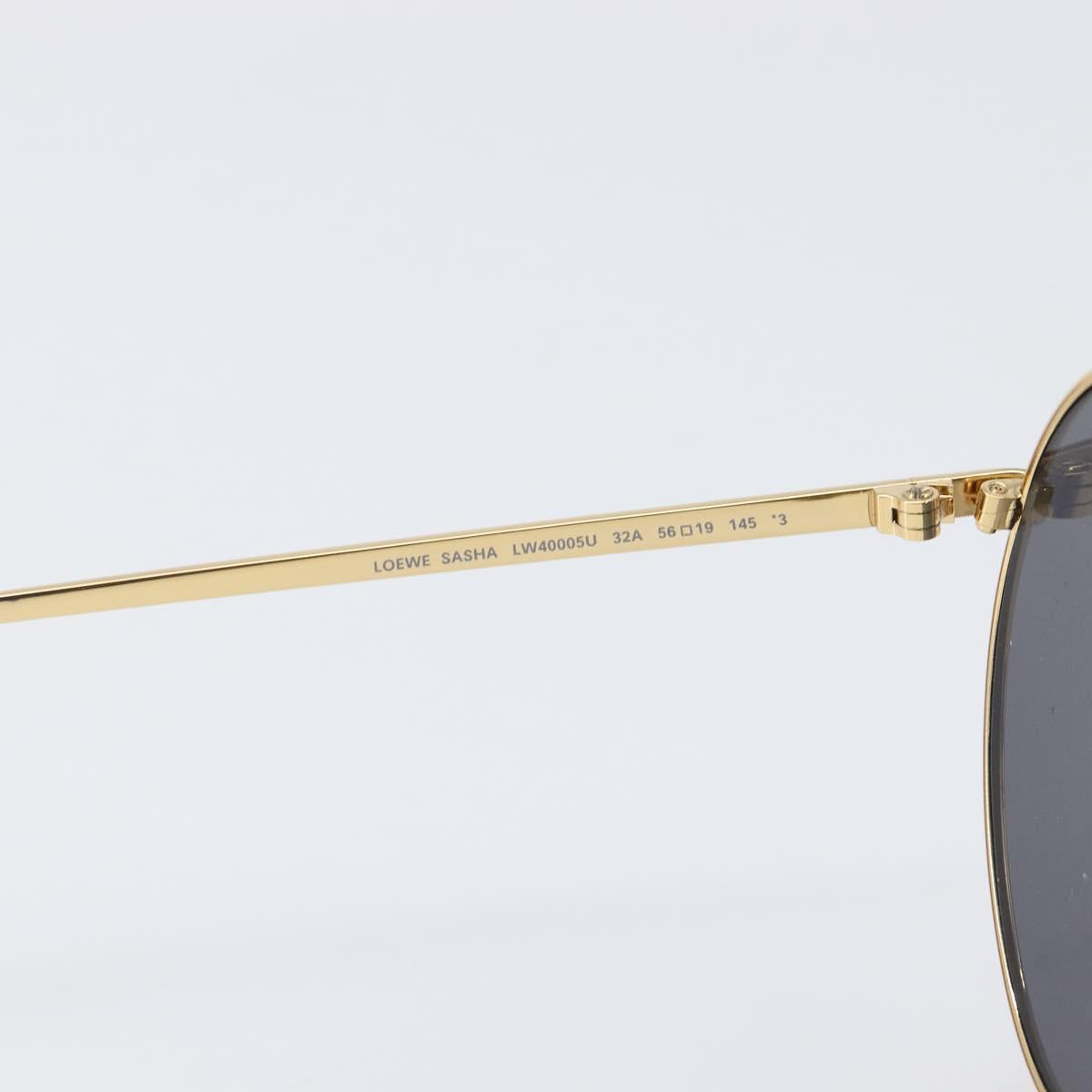 LOEWE Sunglasses Metal Gold Auth bs36917