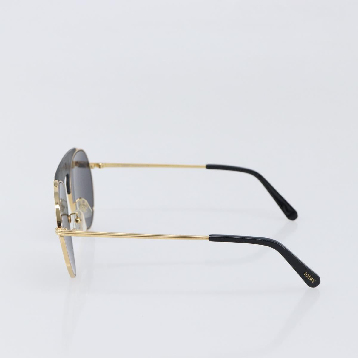 LOEWE Sunglasses Metal Gold Auth bs36917
