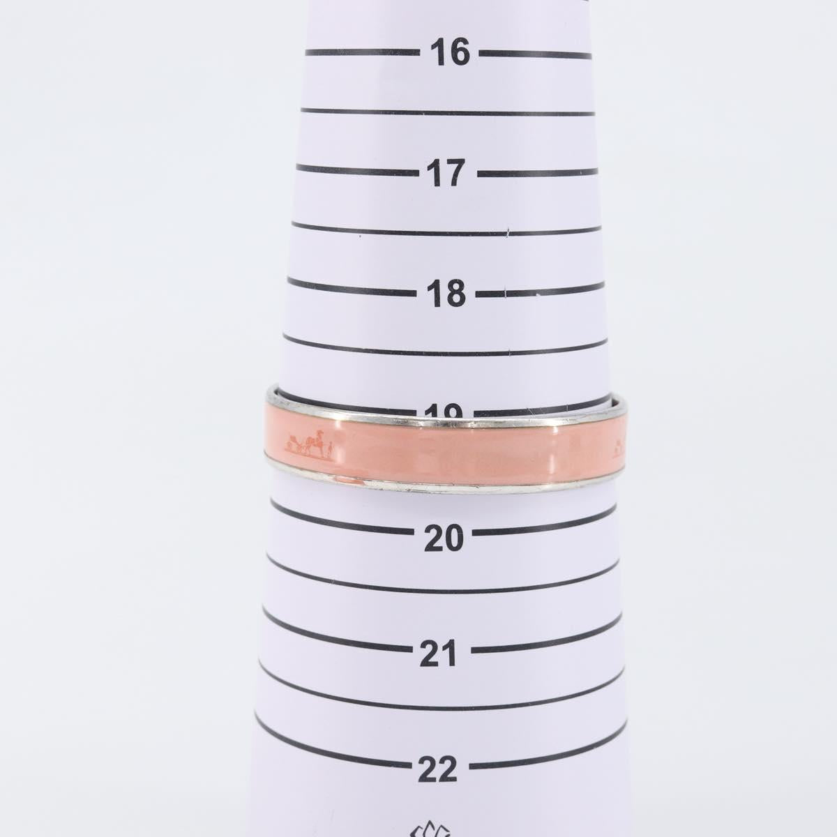 HERMES Bangle Metal Pink Auth bs36918
