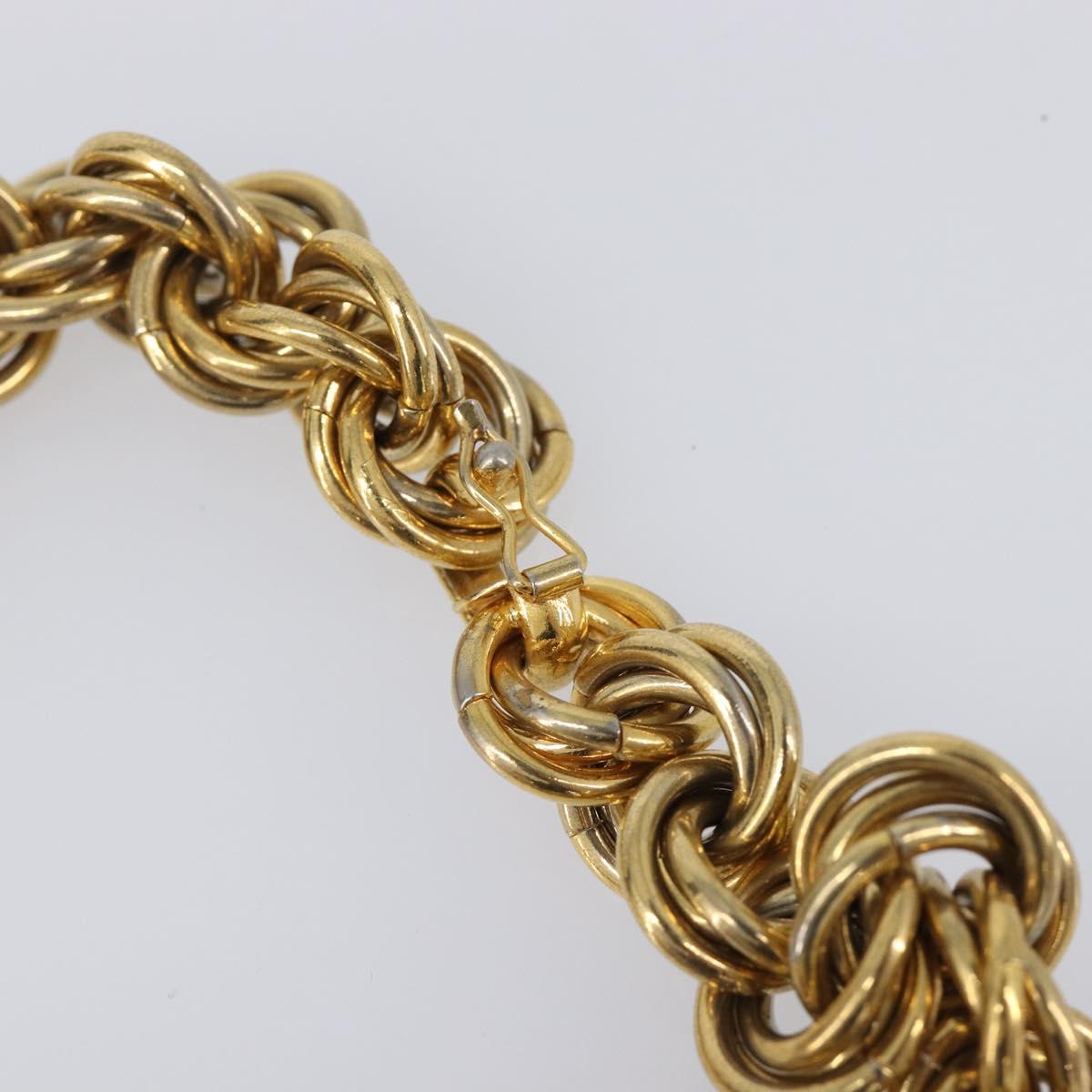 CELINE Necklace Metal Gold Auth bs36921