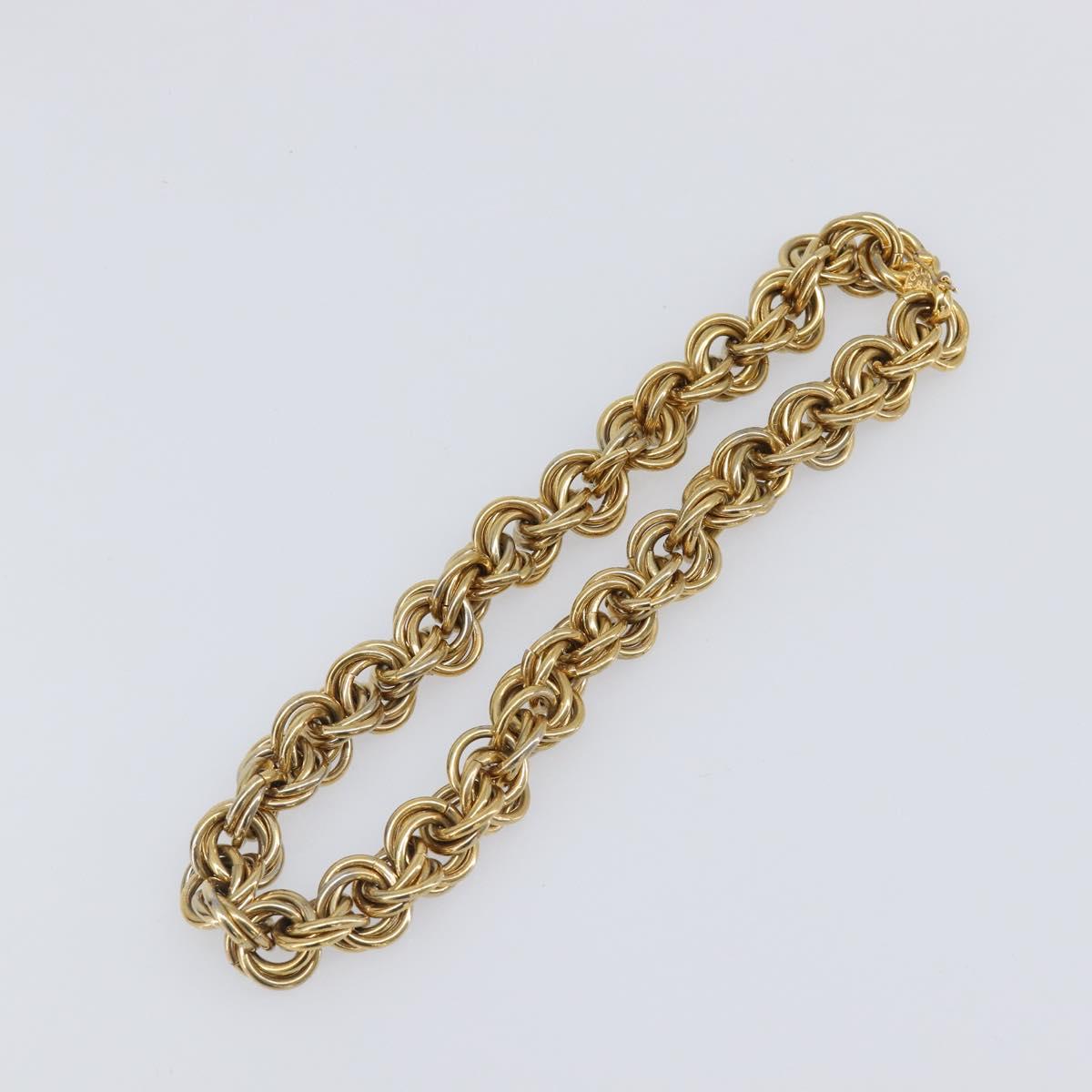 CELINE Necklace Metal Gold Auth bs36921