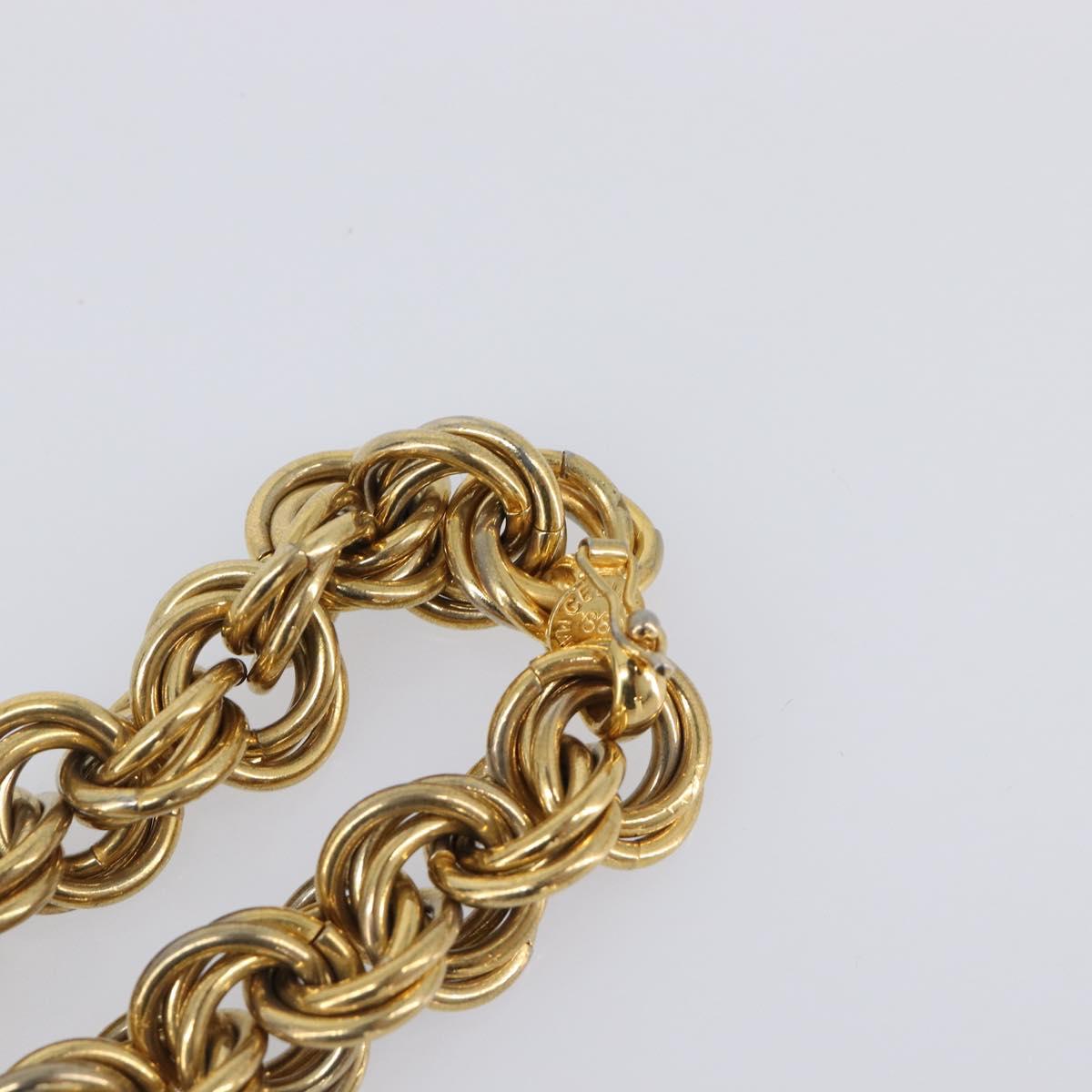 CELINE Necklace Metal Gold Auth bs36921