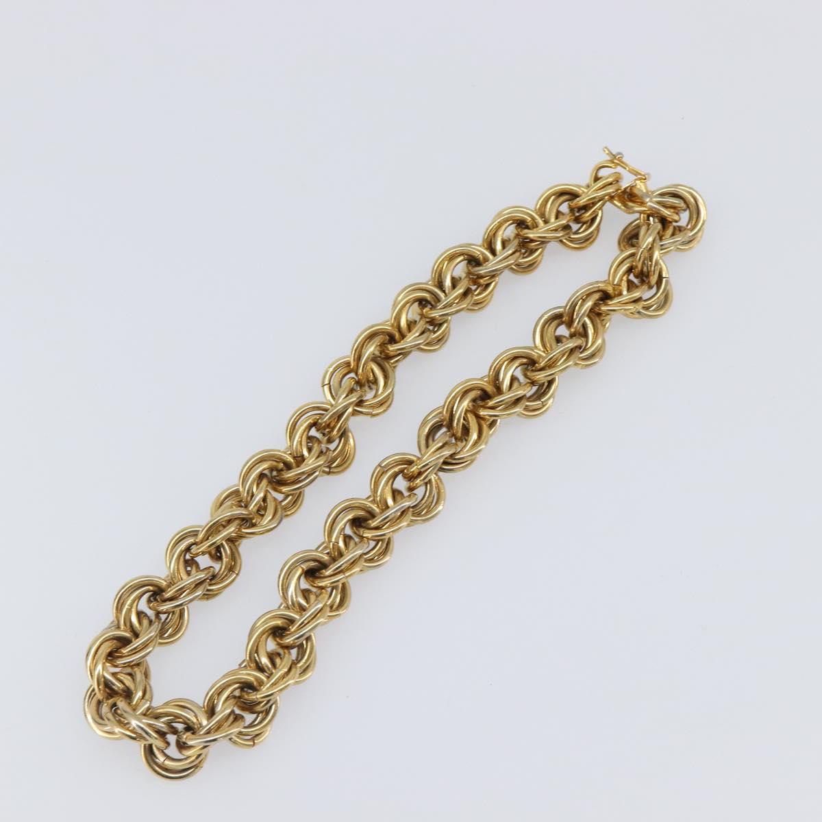 CELINE Necklace Metal Gold Auth bs36921