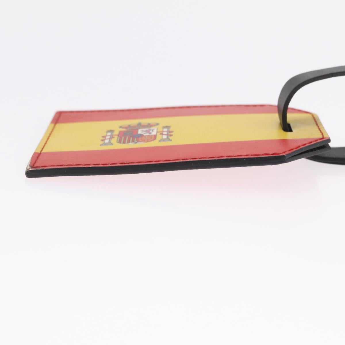 LOUIS VUITTON Porto Address Charm Leather 2 Set Red Blue LV Auth bs36927