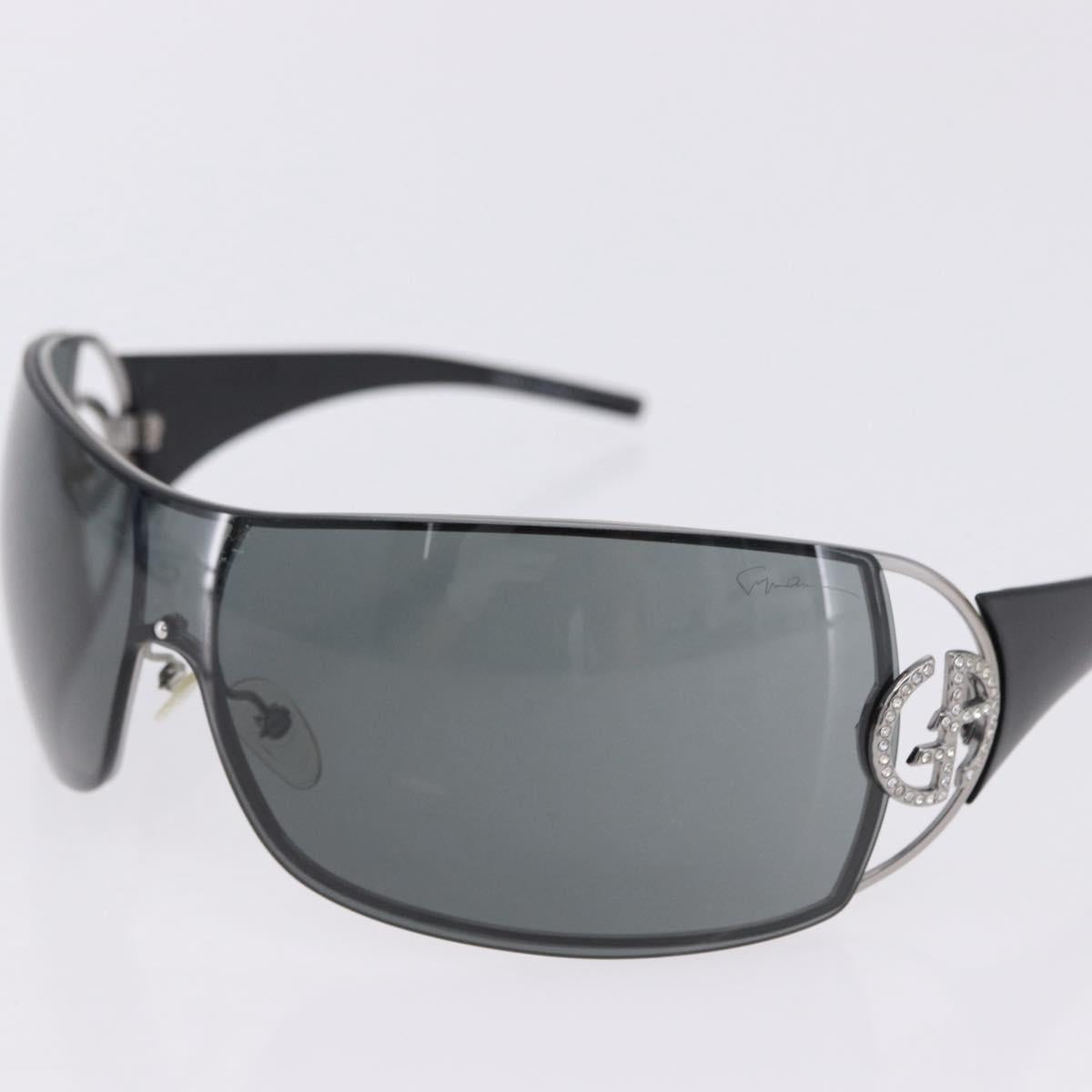 GUCCI Giorgio Armani Sunglasses Plastic 2 Set Black Brown Auth bs36929