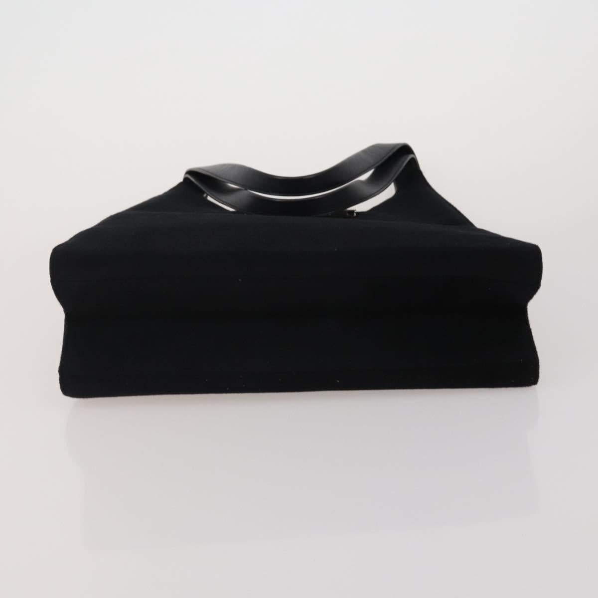 Salvatore Ferragamo Shoulder Bag Nylon Canvas Felt 4 Set Black Auth bs36931
