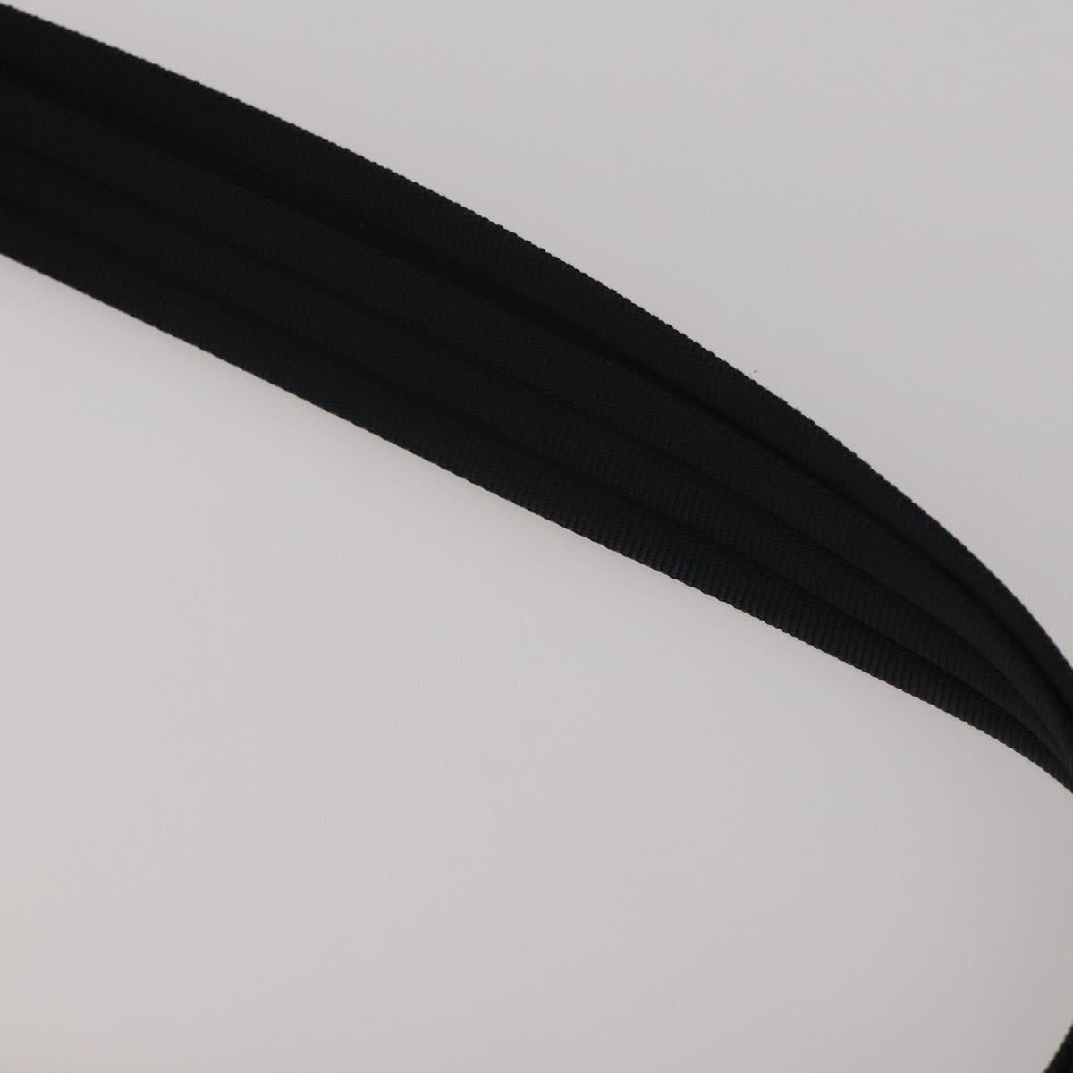 Salvatore Ferragamo Shoulder Bag Nylon Canvas Felt 4 Set Black Auth bs36931