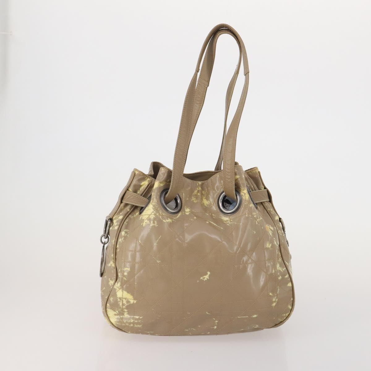 Christian Dior Shoulder Bag Nylon PVC Canvas 2 Set Brown Auth bs36932