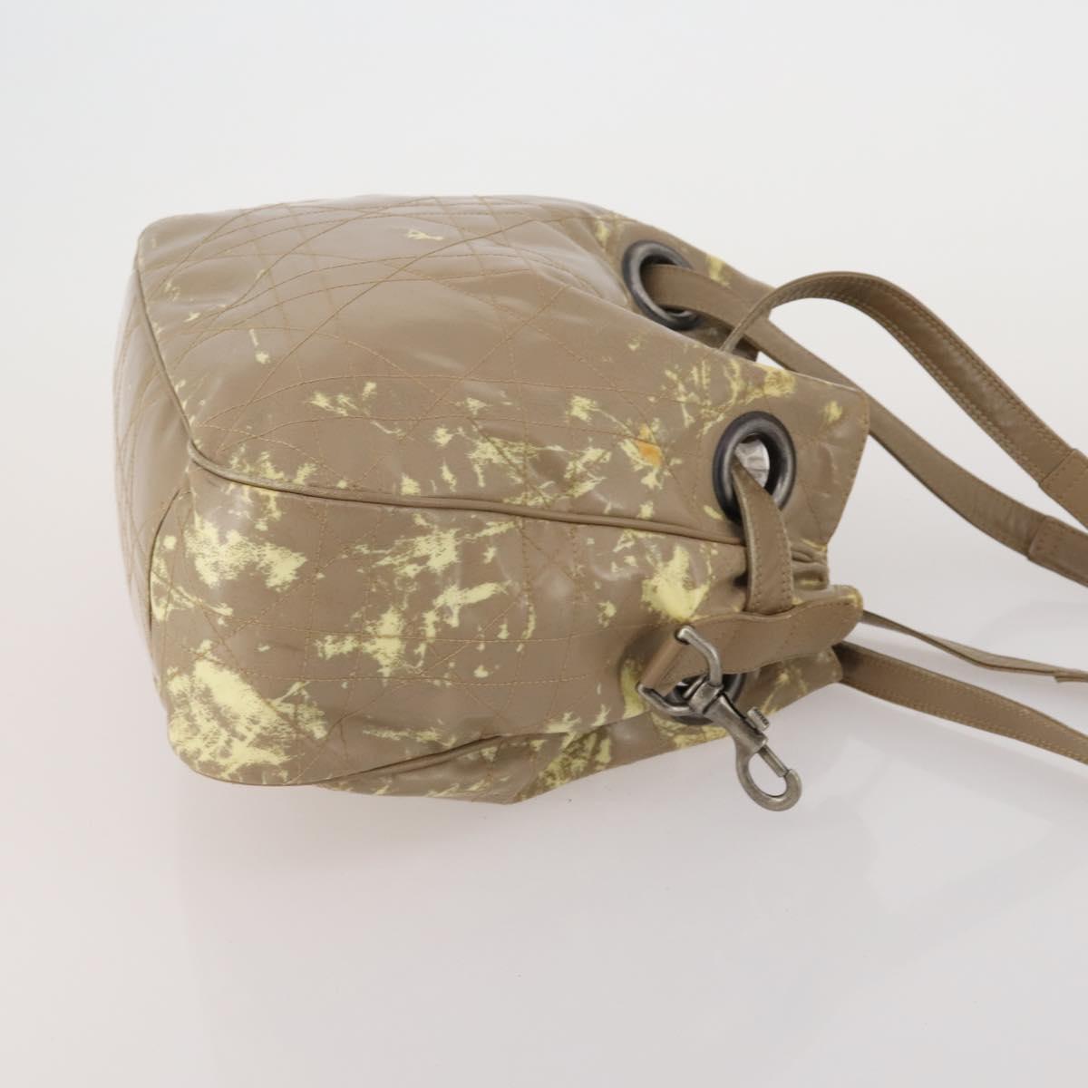 Christian Dior Shoulder Bag Nylon PVC Canvas 2 Set Brown Auth bs36932