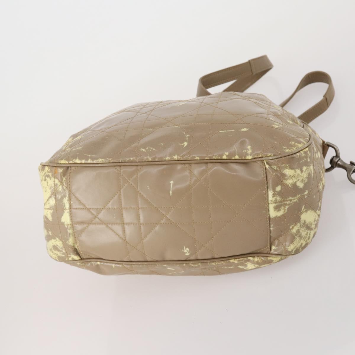 Christian Dior Shoulder Bag Nylon PVC Canvas 2 Set Brown Auth bs36932