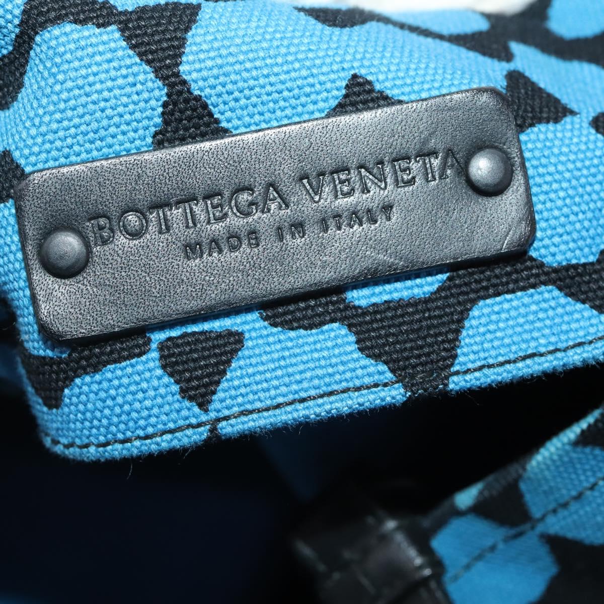 BOTTEGA VENETA Hand Bag Canvas 2way Blue Auth bs36936