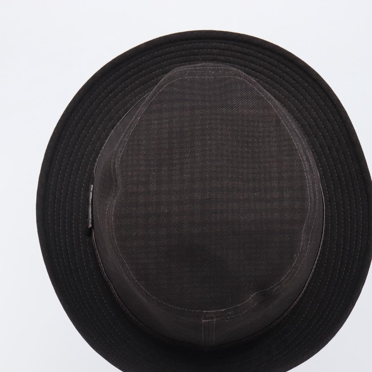 HERMES Bucket Hat Wool Black Auth bs36965