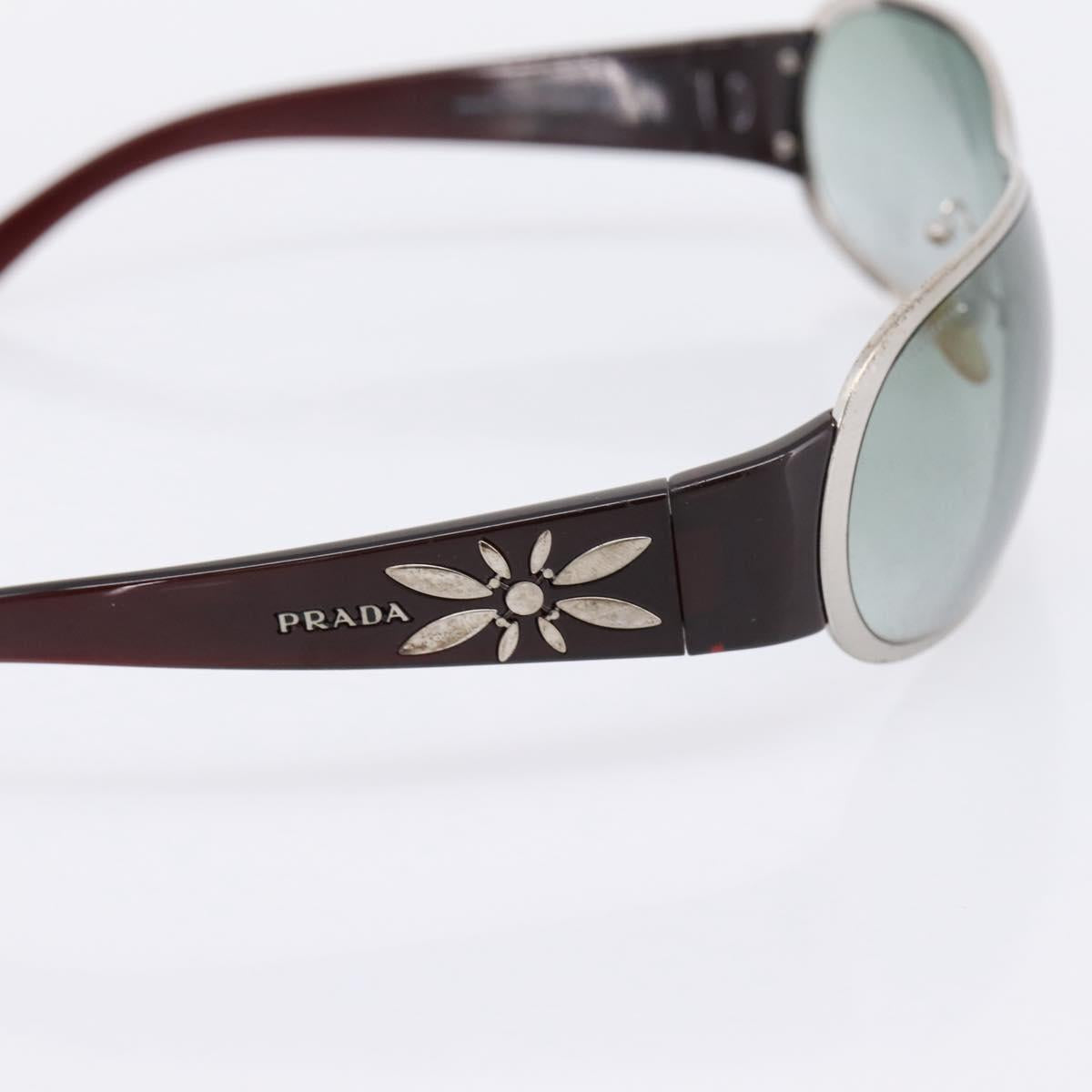 PRADA Sunglasses plastic Red Auth bs36966