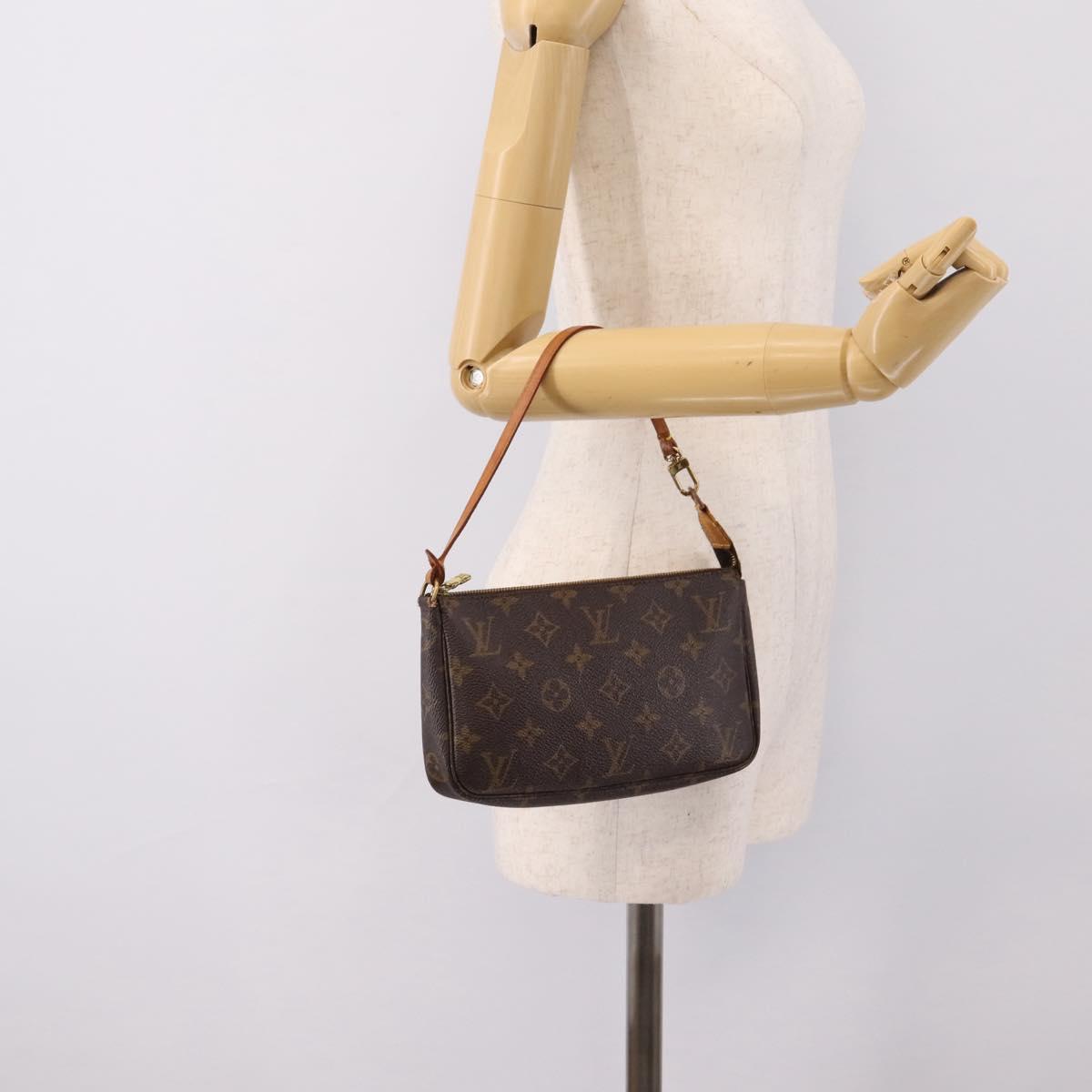 LOUIS VUITTON Monogram Pochette Accessoires Pouch M51980 LV Auth bs36976