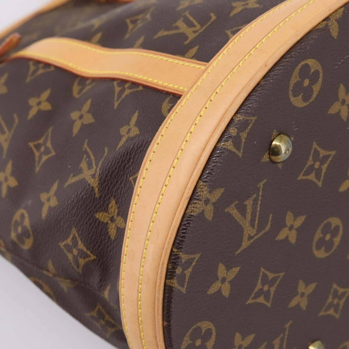 LOUIS VUITTON Monogram Bucket GM Shoulder Bag M42236 LV Auth bs36978