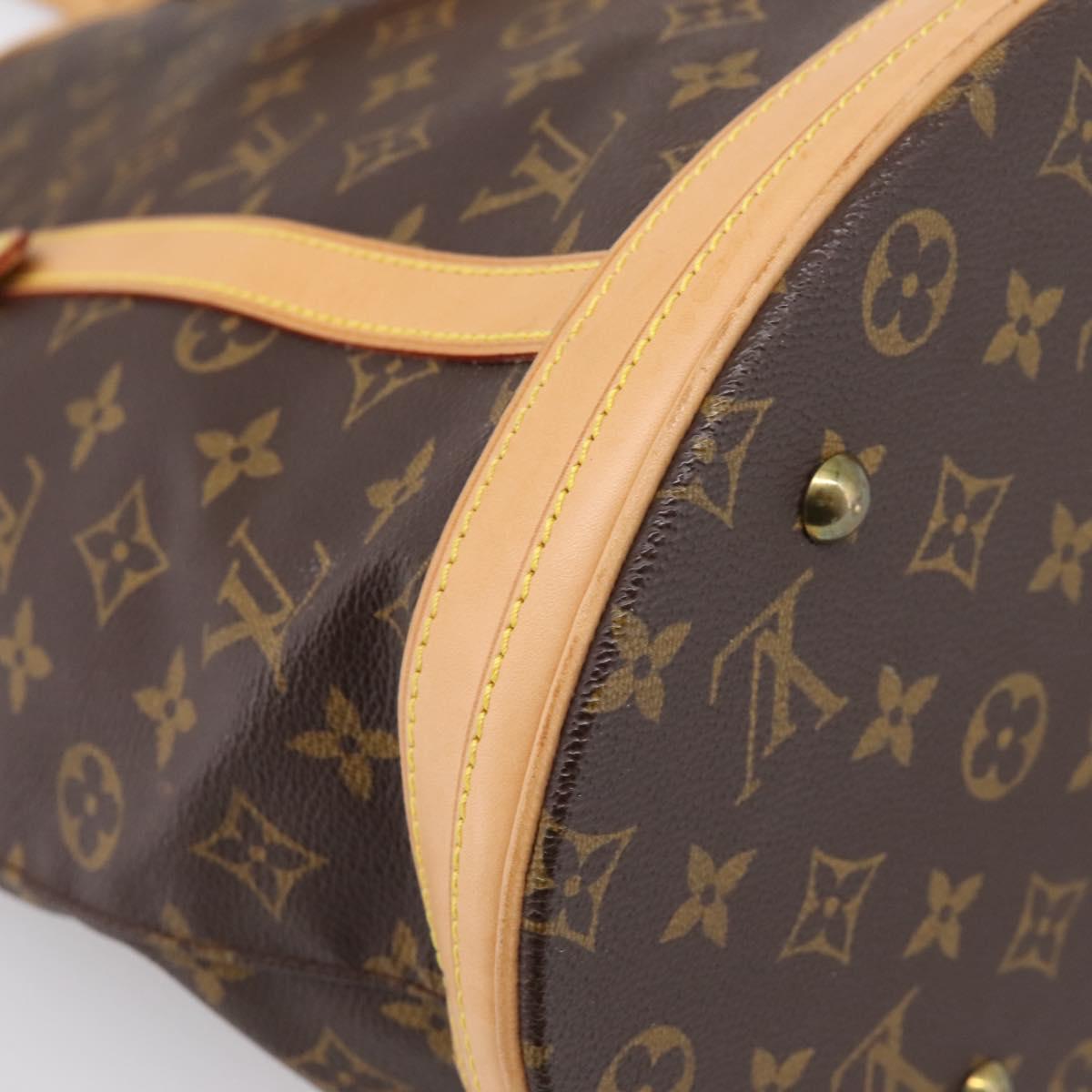 LOUIS VUITTON Monogram Bucket GM Shoulder Bag M42236 LV Auth bs36978