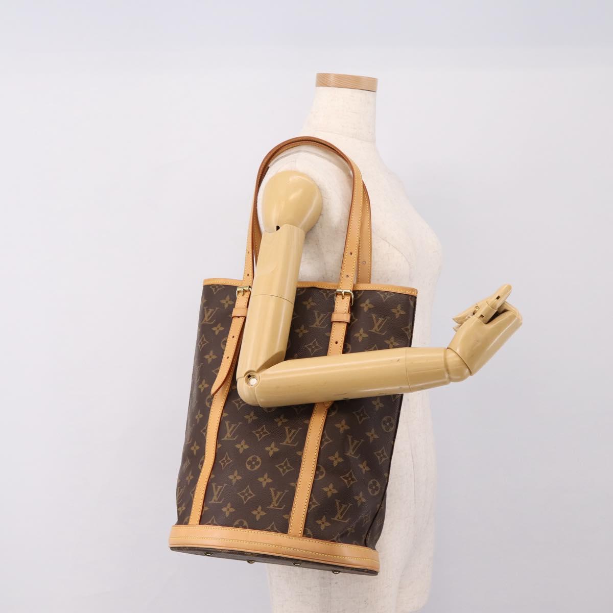LOUIS VUITTON Monogram Bucket GM Shoulder Bag M42236 LV Auth bs36978