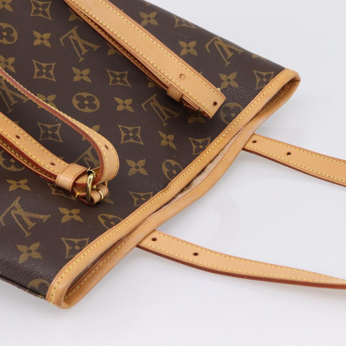LOUIS VUITTON Monogram Bucket GM Shoulder Bag M42236 LV Auth bs36978