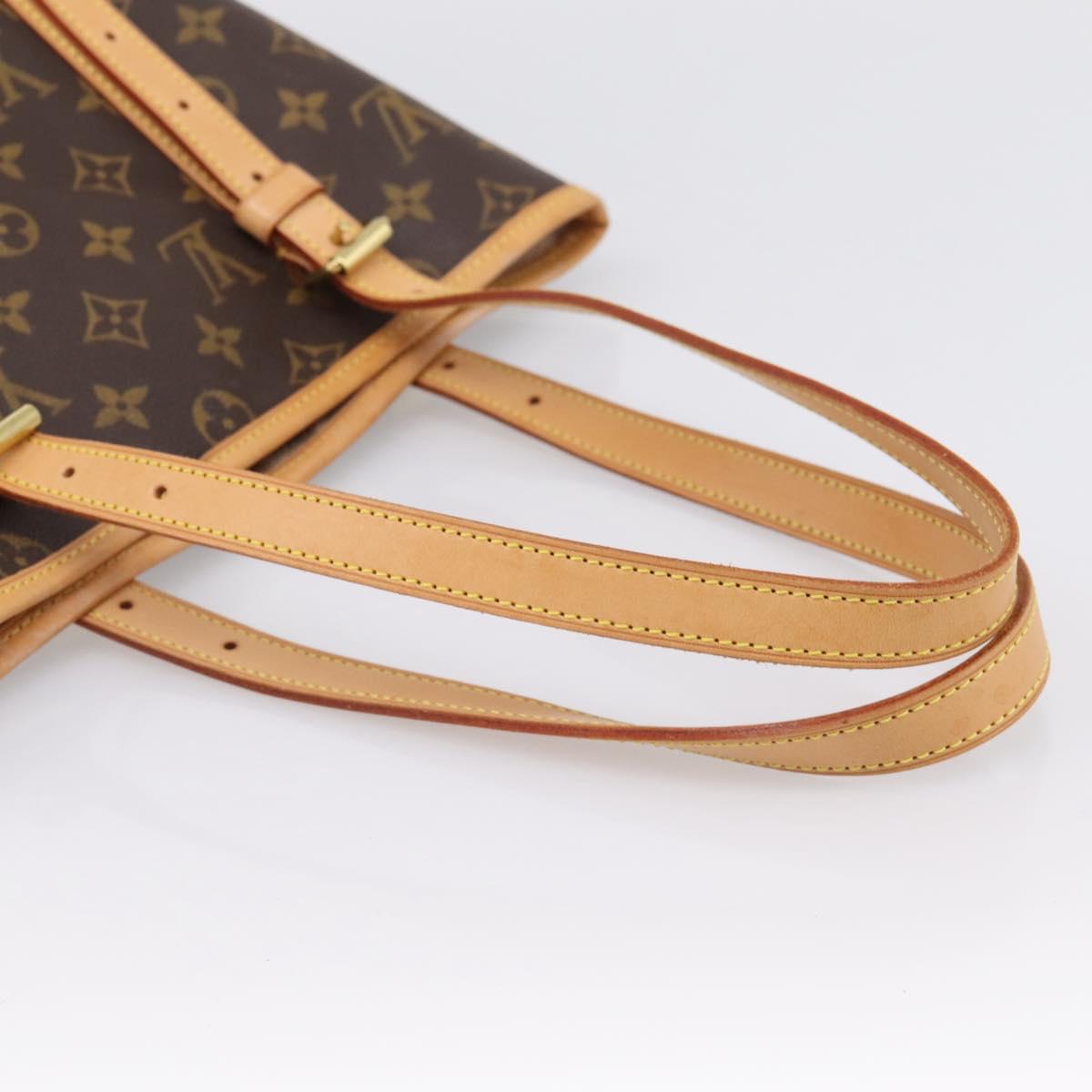 LOUIS VUITTON Monogram Bucket GM Shoulder Bag M42236 LV Auth bs36978
