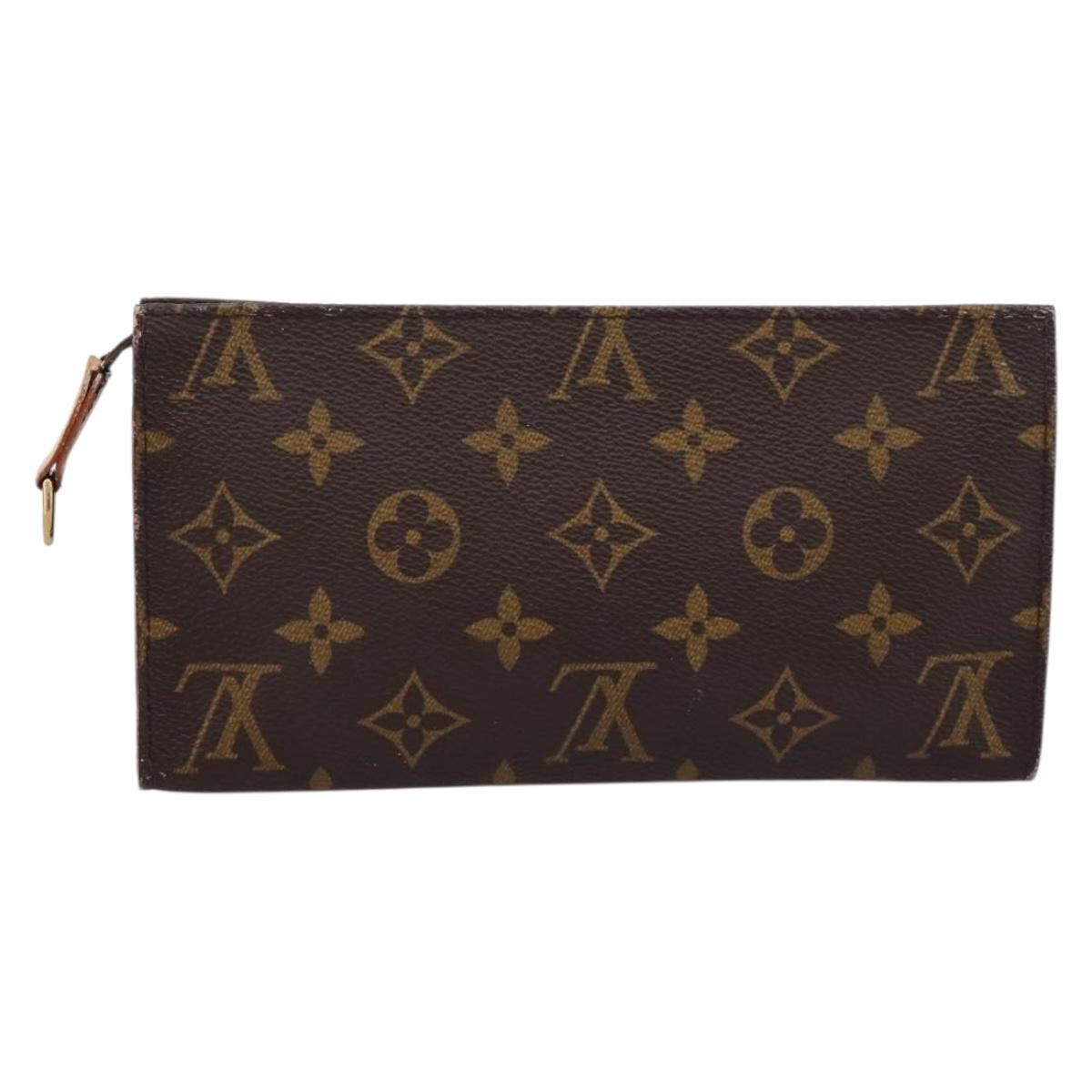 LOUIS VUITTON Monogram Bucket GM Accessory Pouch LV Auth bs36979
