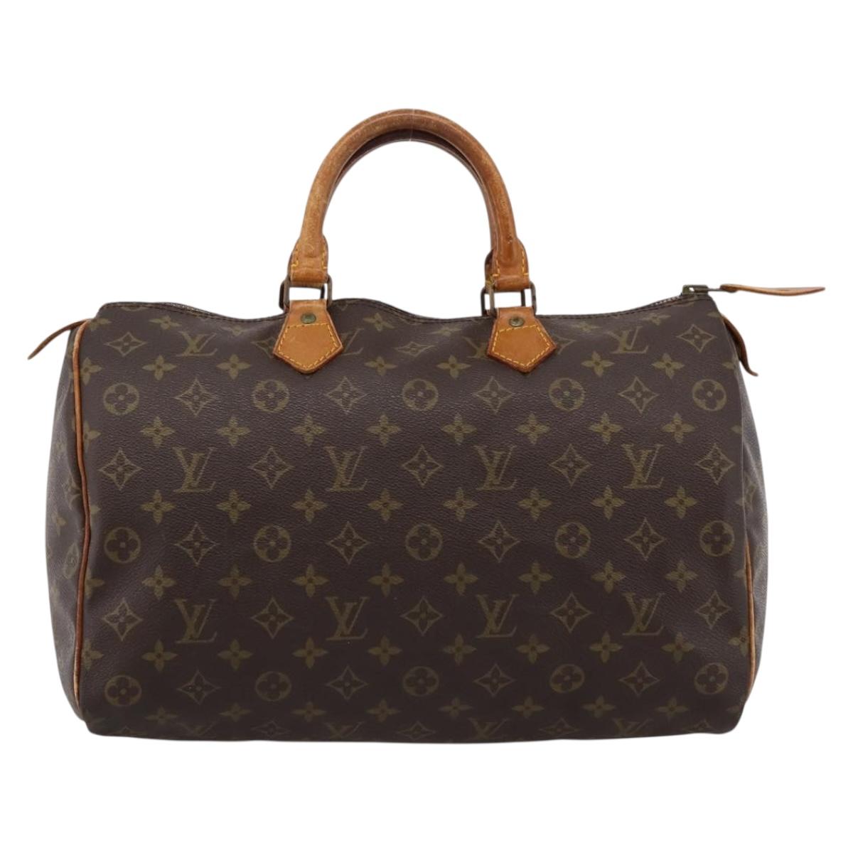 LOUIS VUITTON Monogram Speedy 35 Hand Bag M41524 LV Auth bs36980