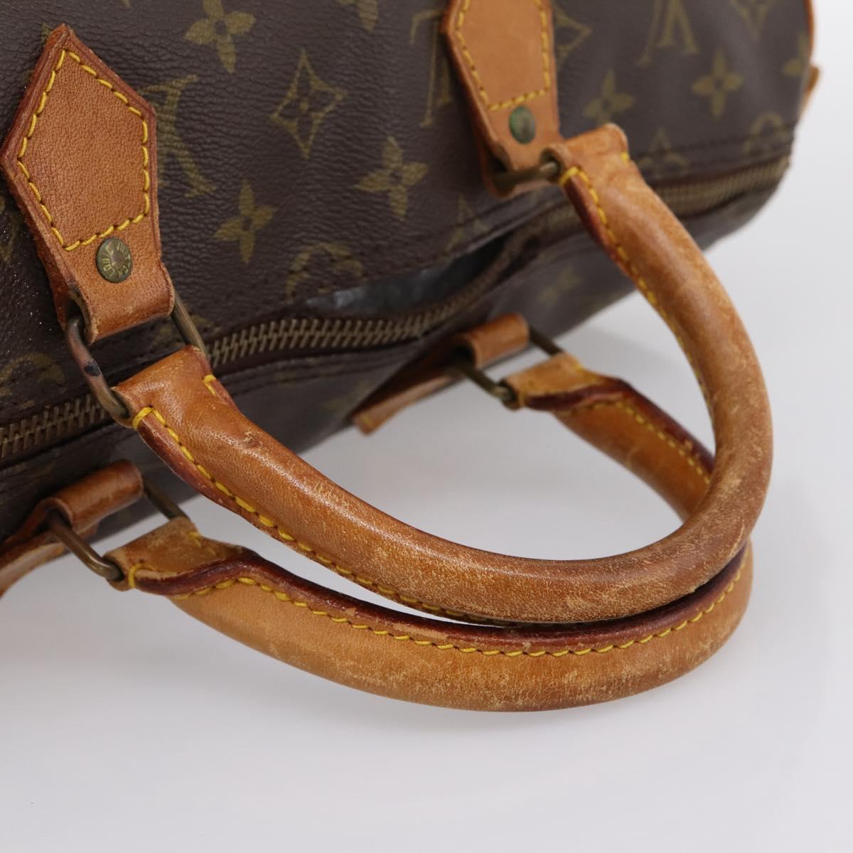 LOUIS VUITTON Monogram Speedy 35 Hand Bag M41524 LV Auth bs36980