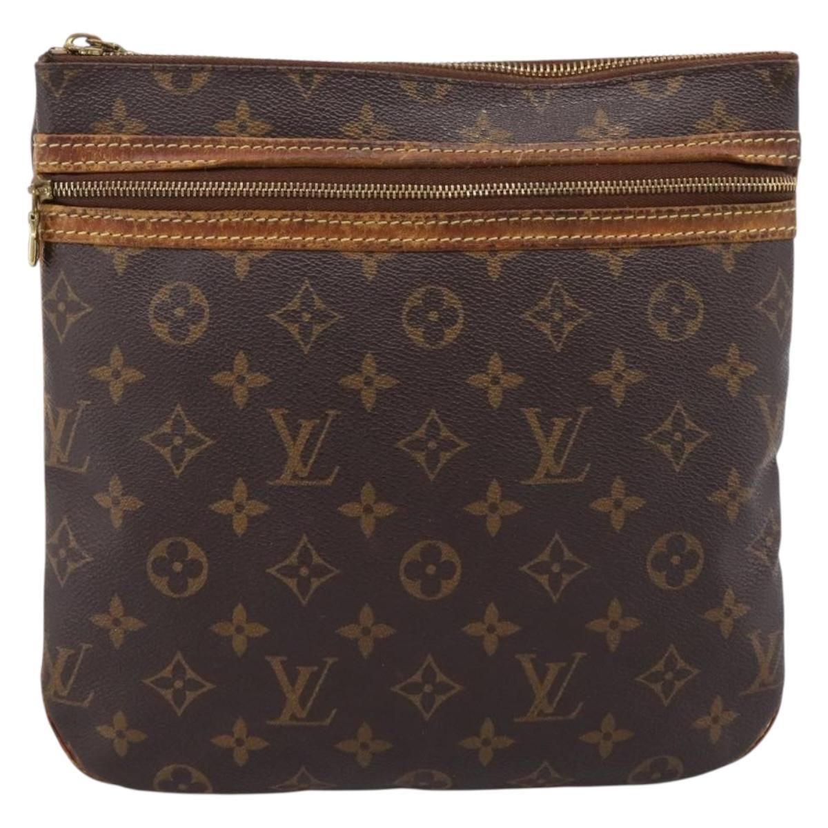 LOUIS VUITTON Monogram Pochette Bosphore Shoulder Bag M40044 LV Auth bs36987