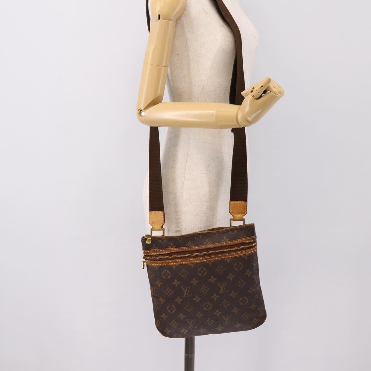 LOUIS VUITTON Monogram Pochette Bosphore Shoulder Bag M40044 LV Auth bs36987